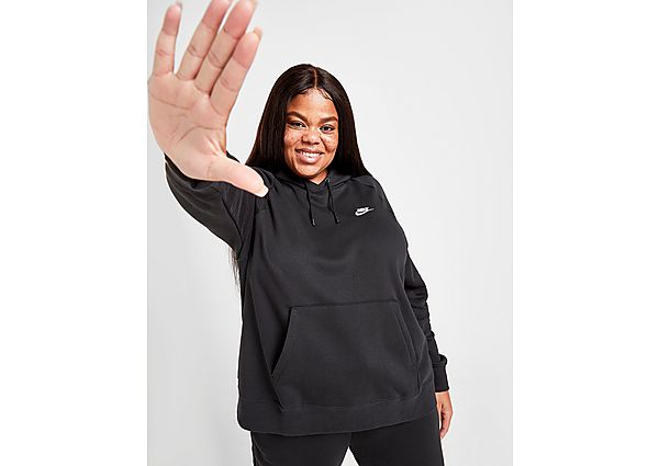 Nike Sweat à capuche en tissu Fleece Nike Sportswear Essential pour Femme (grande taille) - Black/Wh