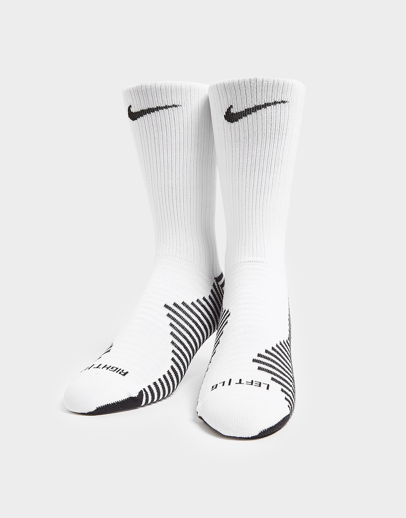 

Nike MatchFit Crew Football Socks - White/Black/Black - Mens, White/Black/Black