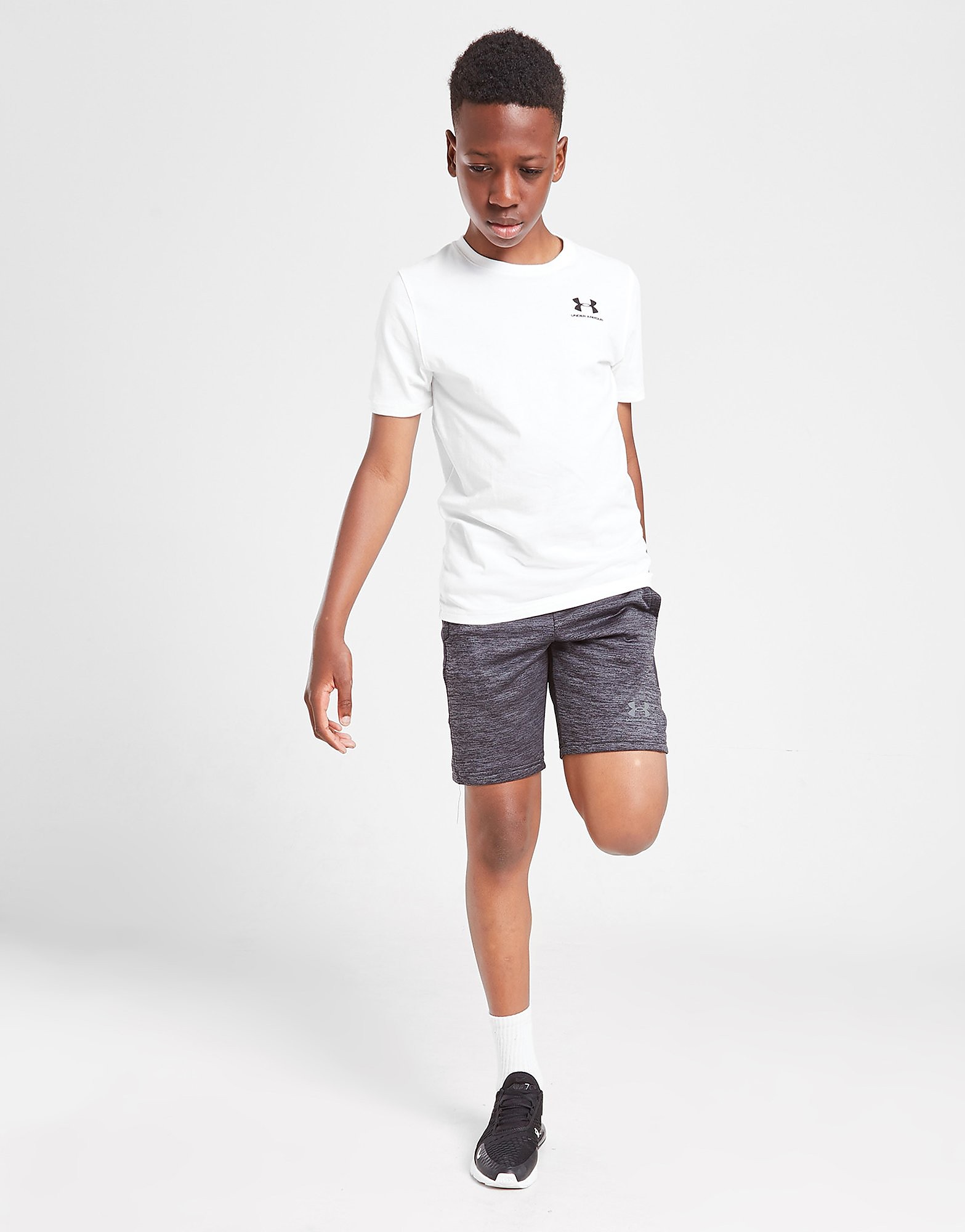 

Under Armour UA Armour Fleece Poly Shorts Junior - Only at JD - Black - Kids, Black