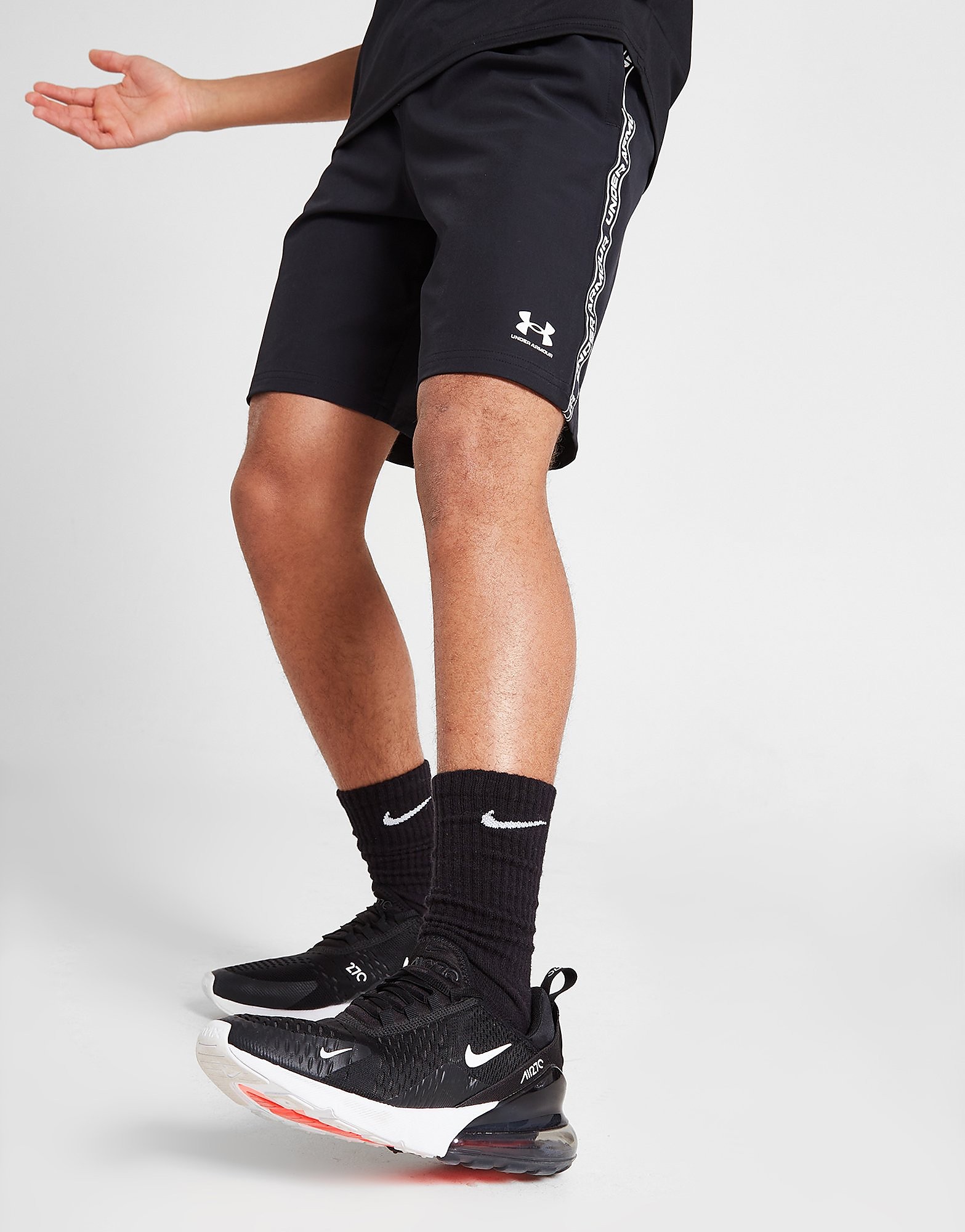 

Under Armour Tape Woven Shorts Junior - Only at JD - Black - Kids, Black