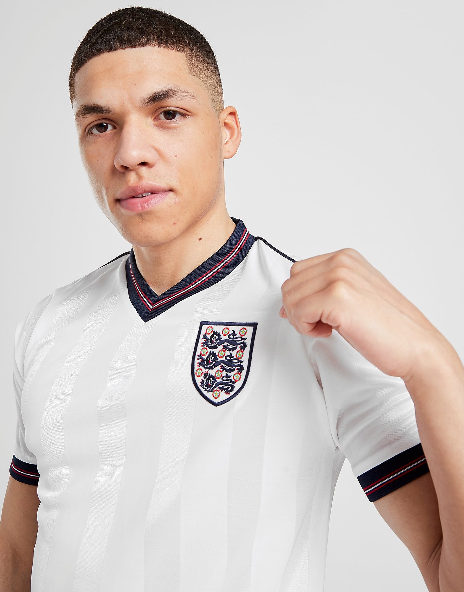 

Score Draw England '86 Home World Cup Retro Shirt - White/Blue - Mens, White/Blue