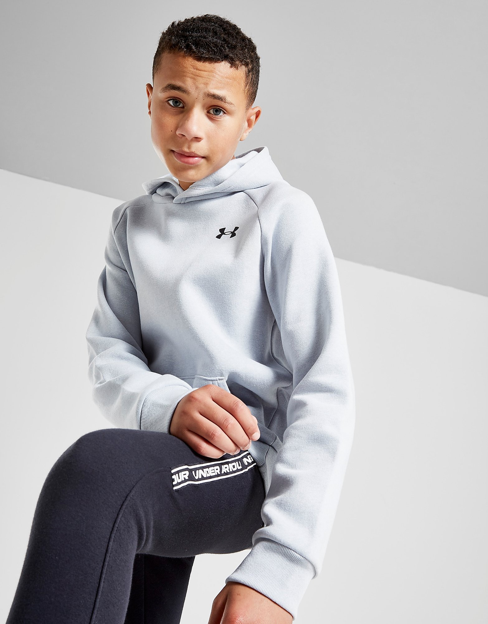 

Under Armour Rival Cotton Overhead Hoodie Junior - Grey - Kids, Grey