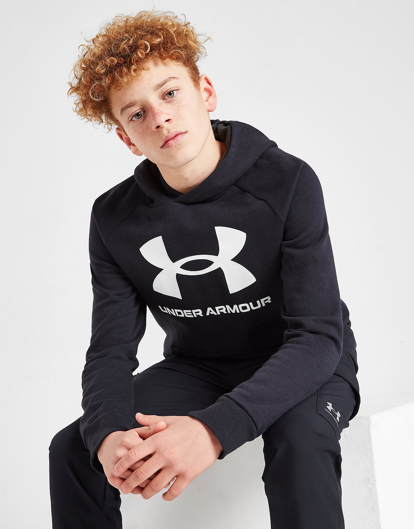 

Under Armour Rival Fleece Logo Hoodie Junior - Black - Kids, Black