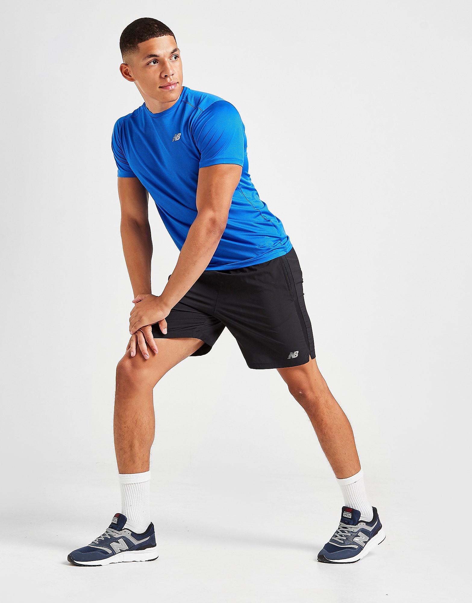 

New Balance Accelerate 7" Shorts - Black - Mens, Black