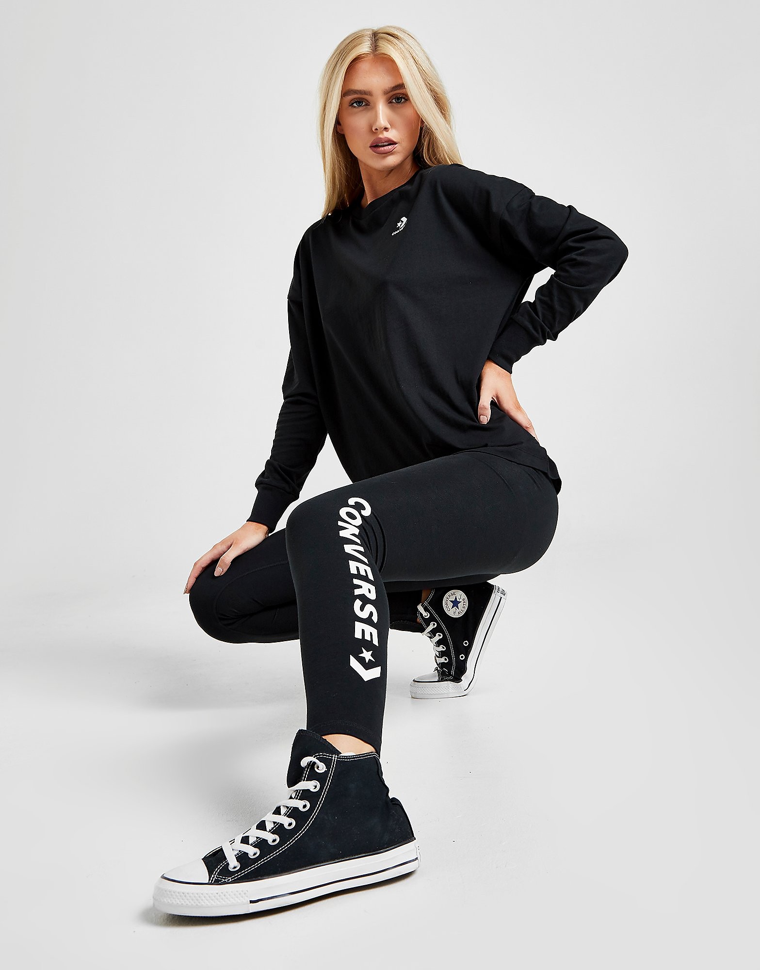 

Converse High Waisted Core Leggings - Black, Black