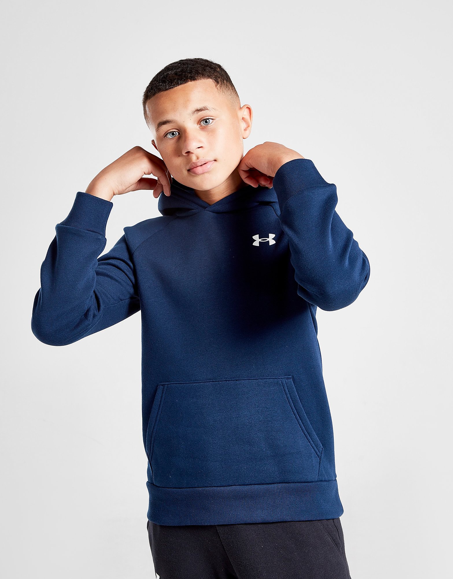 

Under Armour Rival Cotton Overhead Hoodie Junior - Blue - Kids, Blue