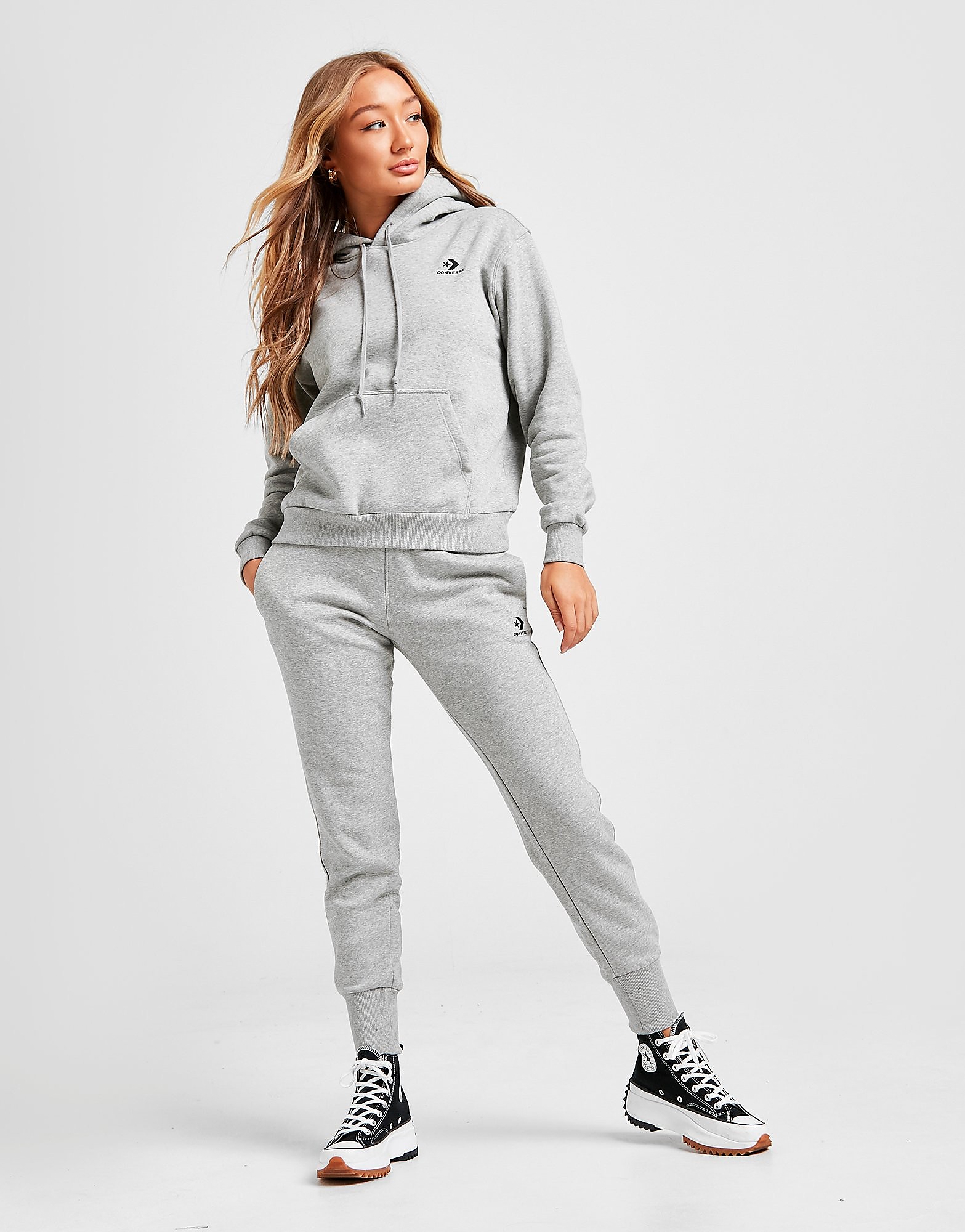 

Converse Star & Chevron Joggers - Grey - Womens, Grey
