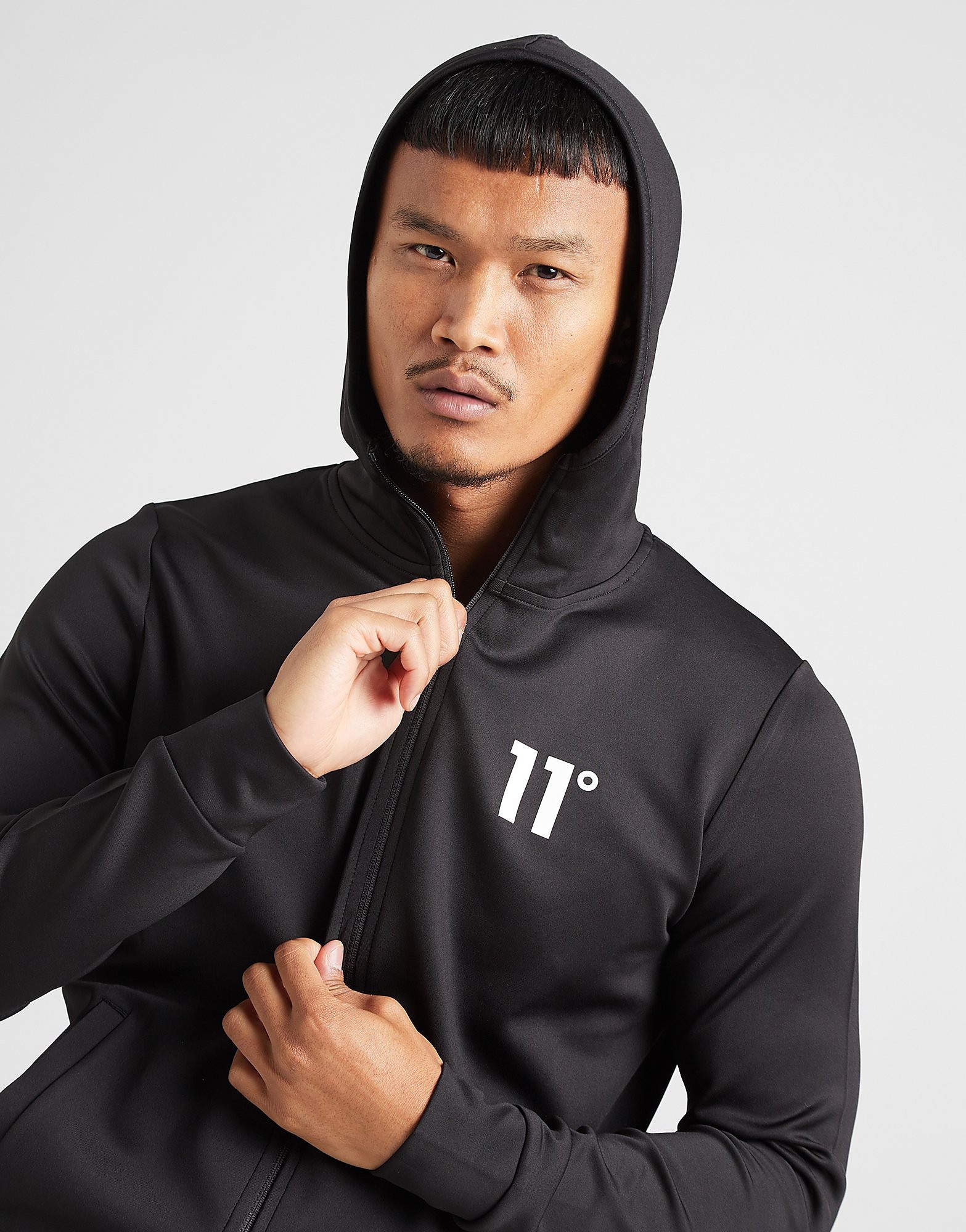 

11 Degrees Core Full Zip Hoodie - Black - Mens, Black