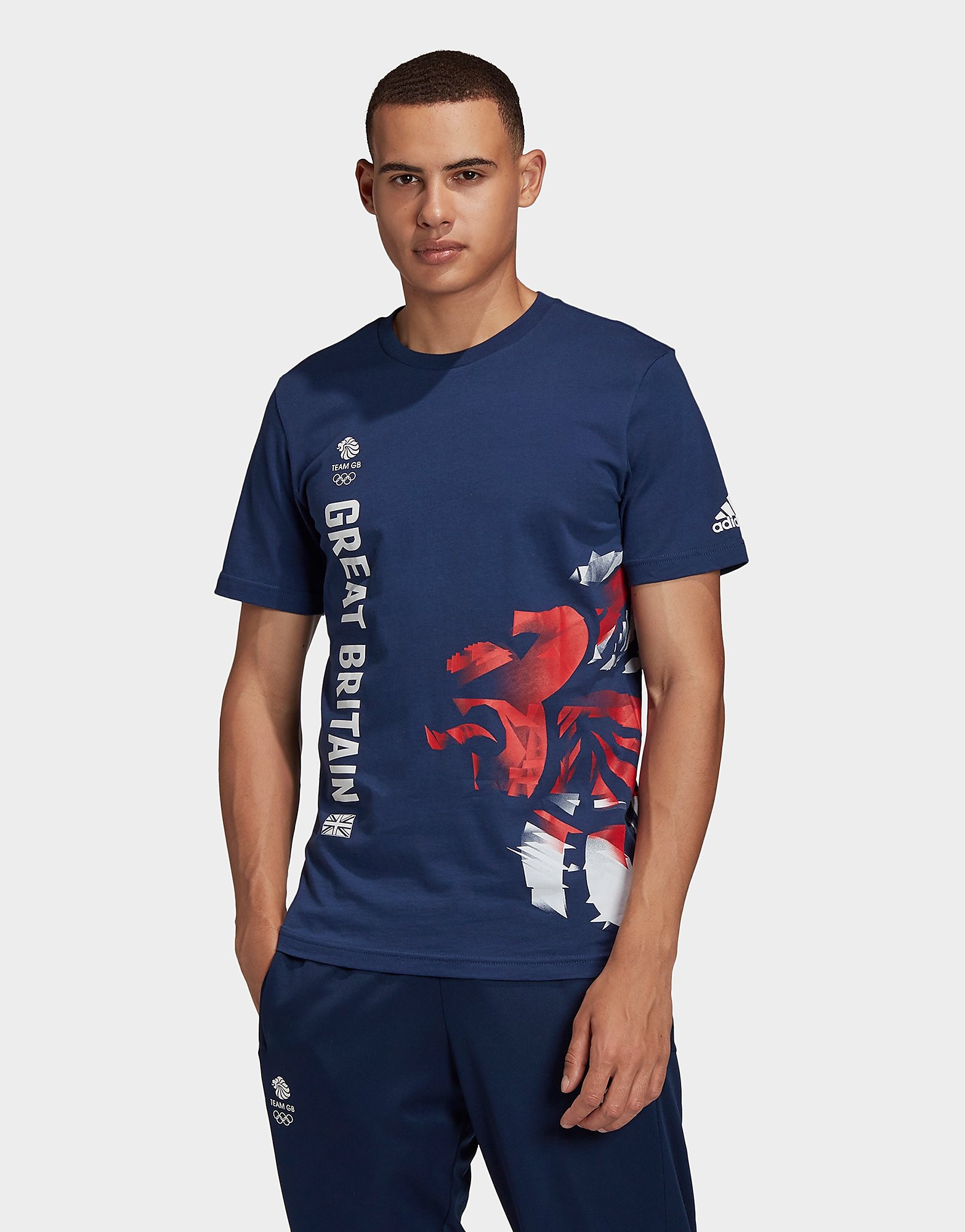 Adidas Team GB Olympics Graphic T-Shirt, Blå