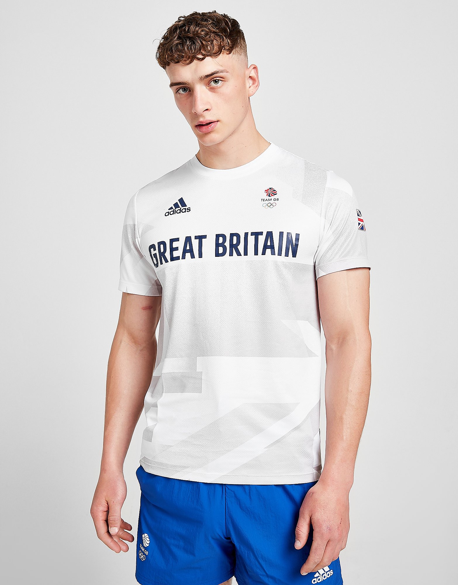 

adidas Team GB Olympics HEAT.RDY T-Shirt - White - Mens, White