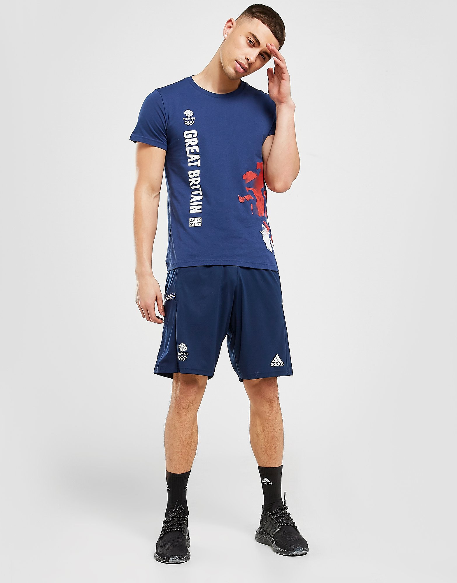 

adidas Team GB Olympics Shorts - Blue - Mens, Blue