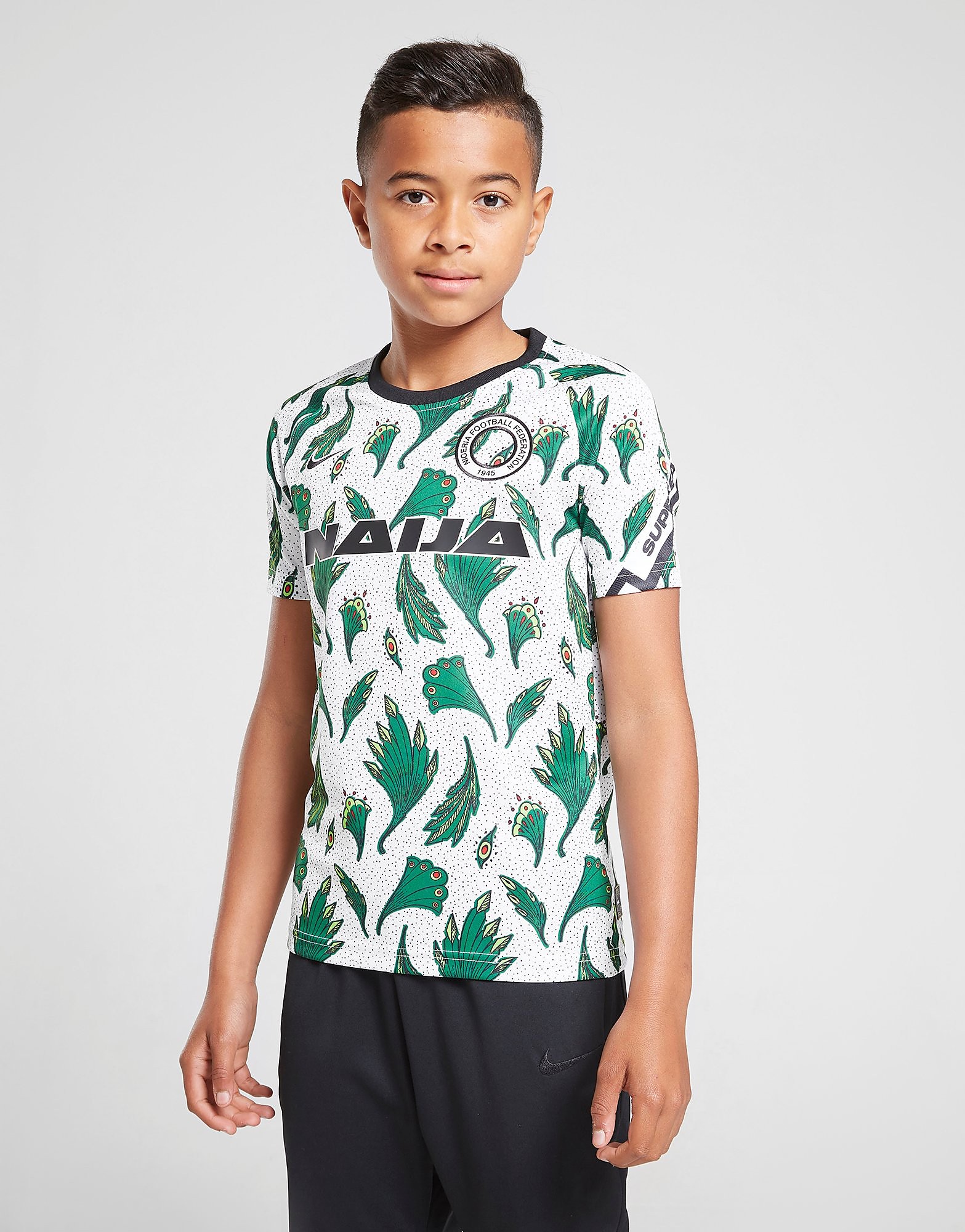 

Nike Nigeria Pre Match Shirt Junior - White - Kids, White