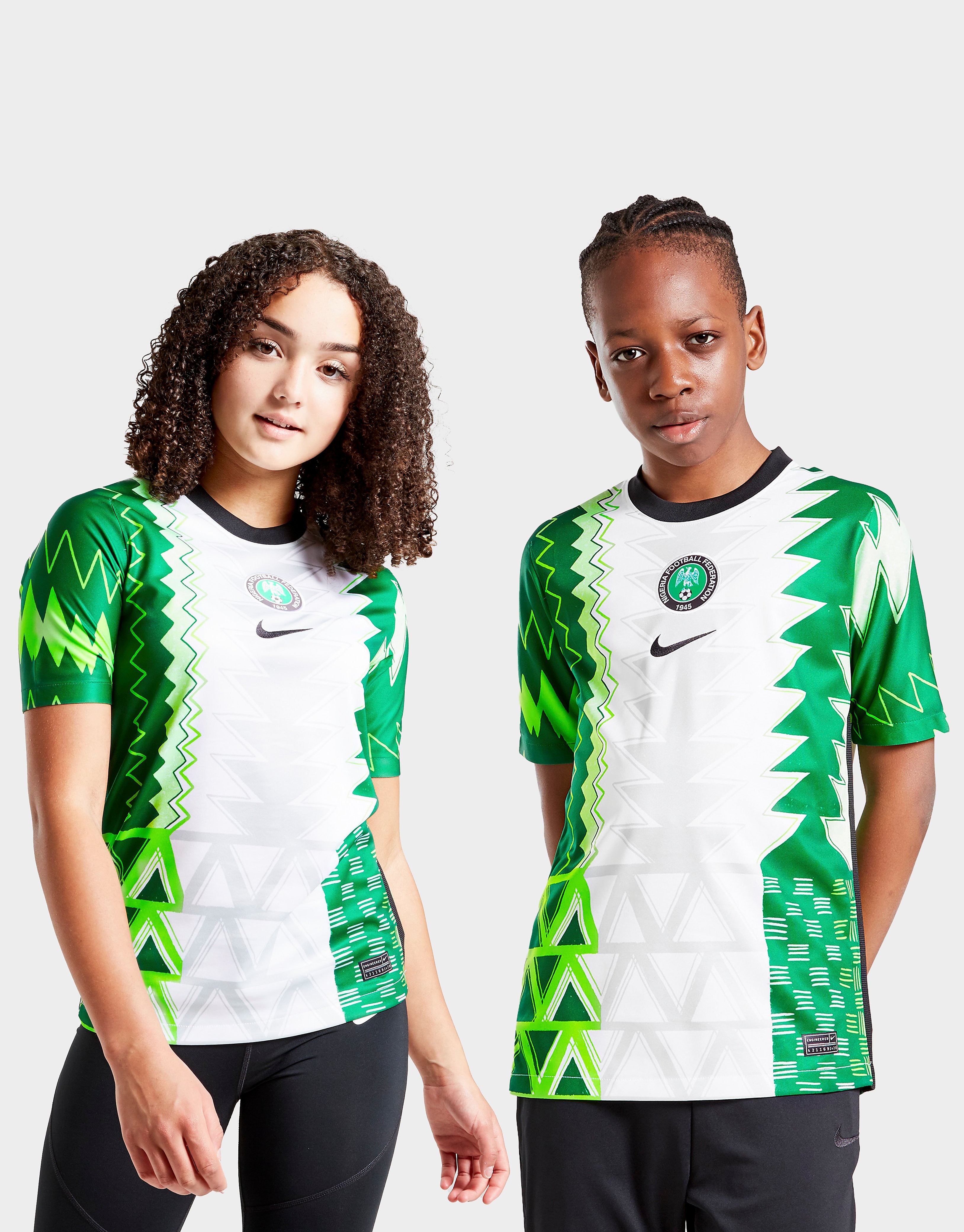 

Nike Nigeria 2020/21 Home Shirt Junior - White - Kids, White