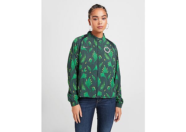 Nike Veste Nigeria Full Zip Femme - Seaweed/White, Seaweed/White
