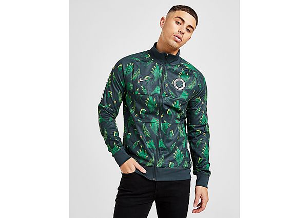 Nike Veste de survêtement Nigeria I96 Homme - Seaweed/Black/White, Seaweed/Black/White