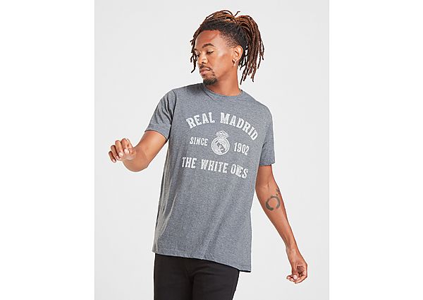 Official Team T-shirt Real Madrid Arch Manches Courtes Homme - Grey, Grey