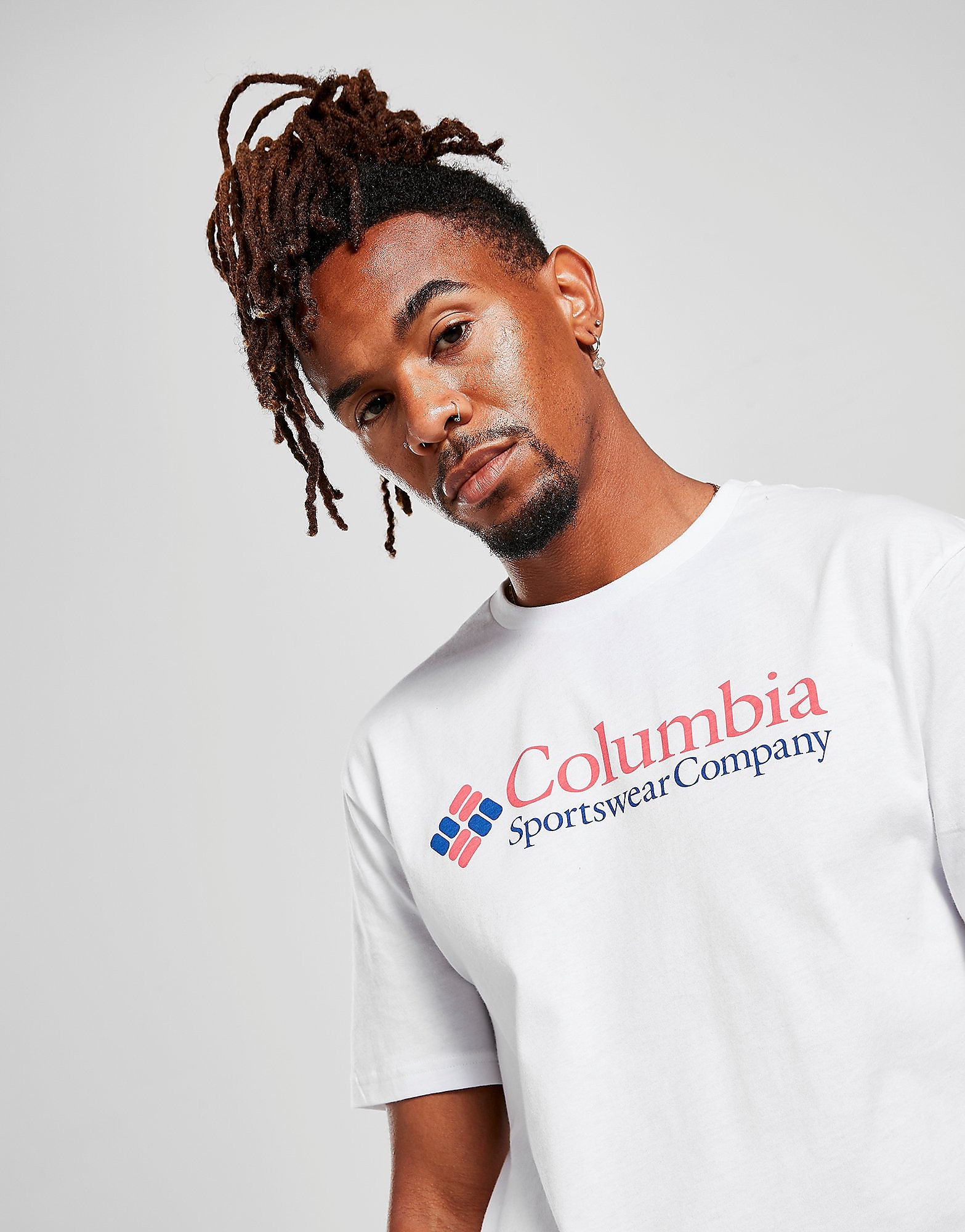 

Columbia Sportswear Company Logo T-Shirt - White/Blue/Red - Mens, White/Blue/Red