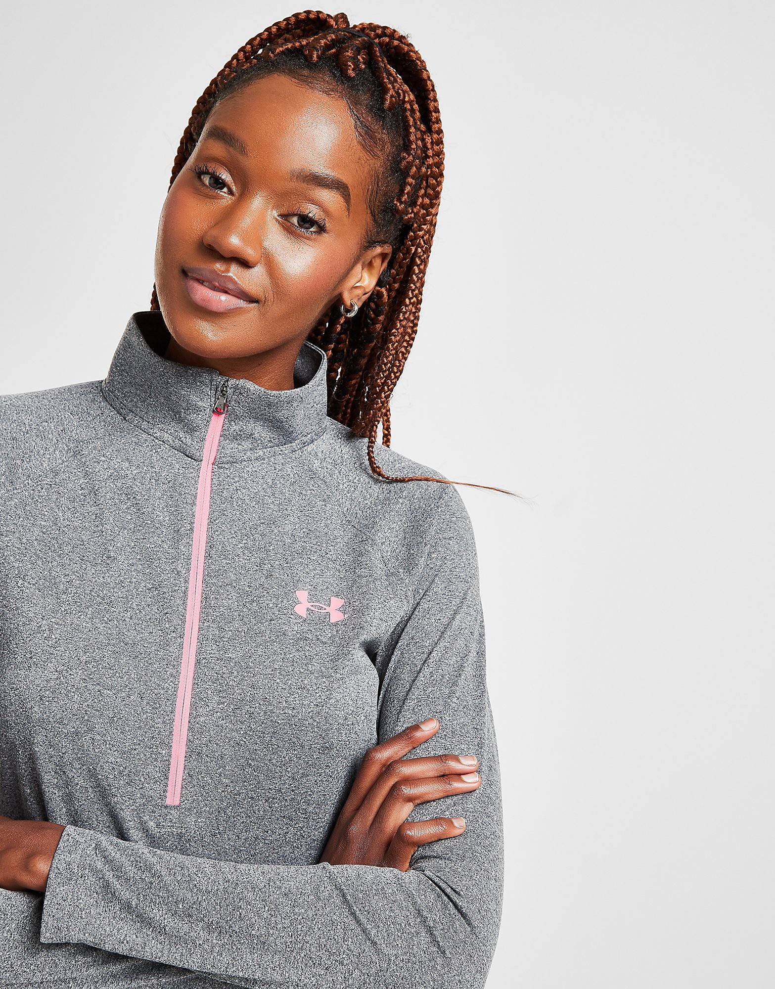 

Under Armour Tech Twist 1/4 Zip Top - Only at JD - Black - Womens, Black