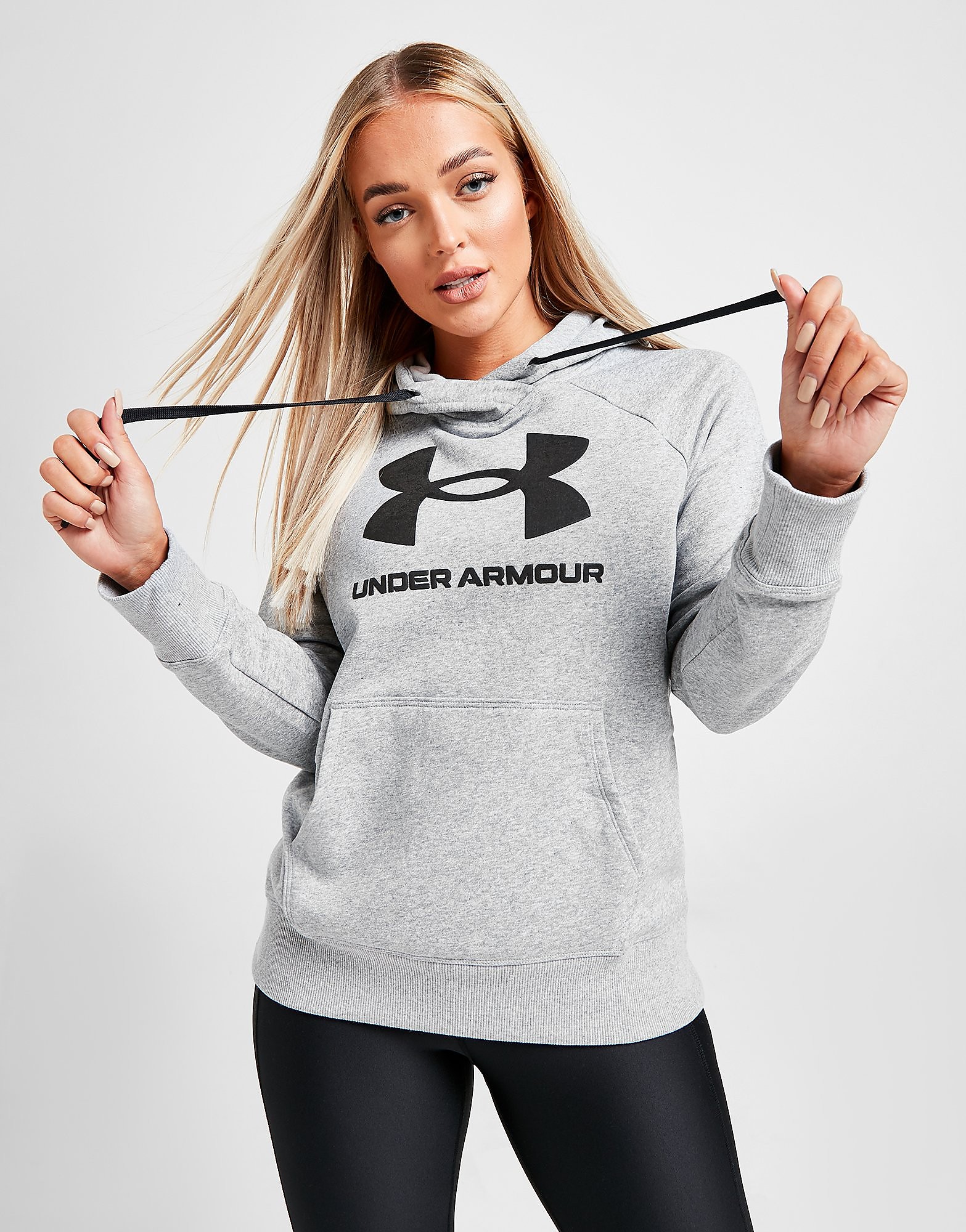 

Under Armour Rival Overhead Hoodie - Grey - Womens, Grey