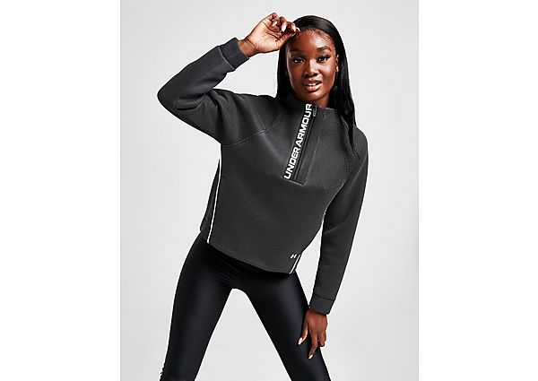 Under Armour Sweat-shirt Move 1/2 Zip Femme - Black, Black