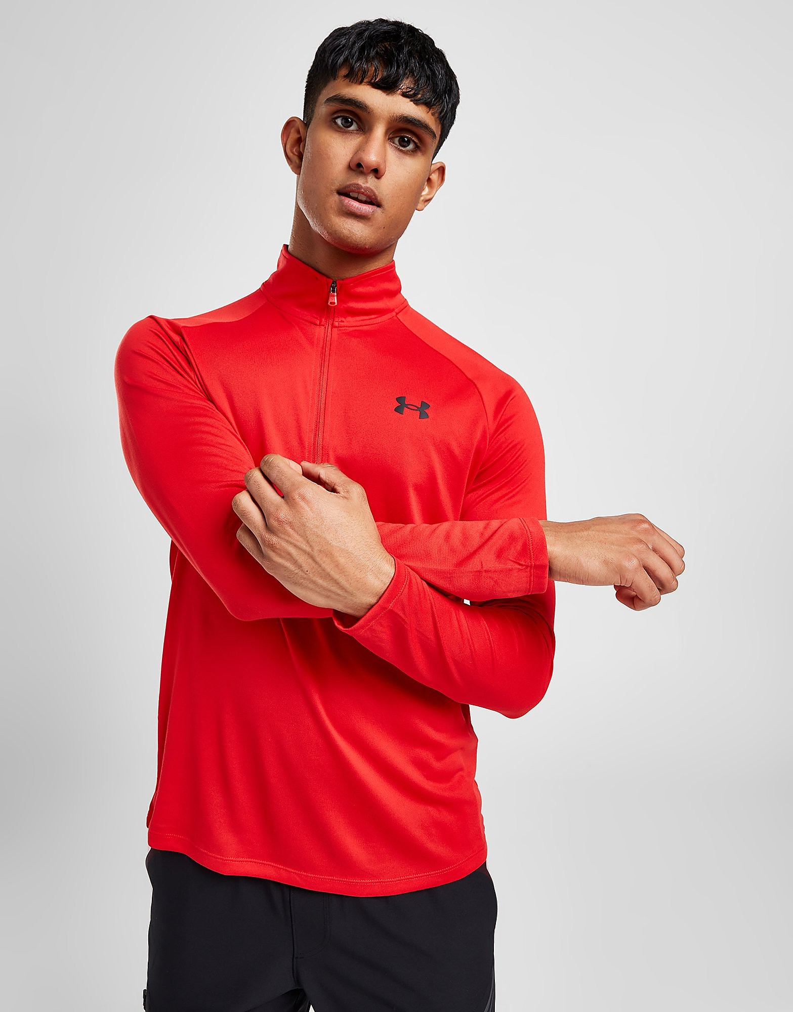 

Under Armour Tech 1/4 Zip Top - Red - Mens, Red