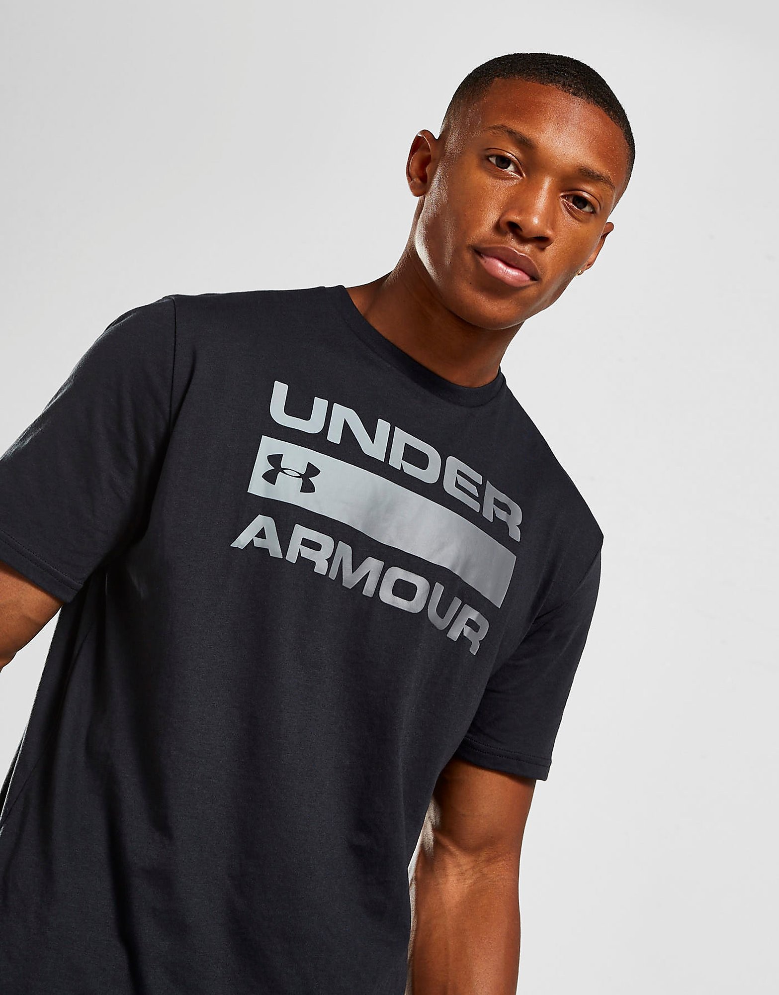 Under Armour Wordmark T-Shirt - Black - Mens, Black