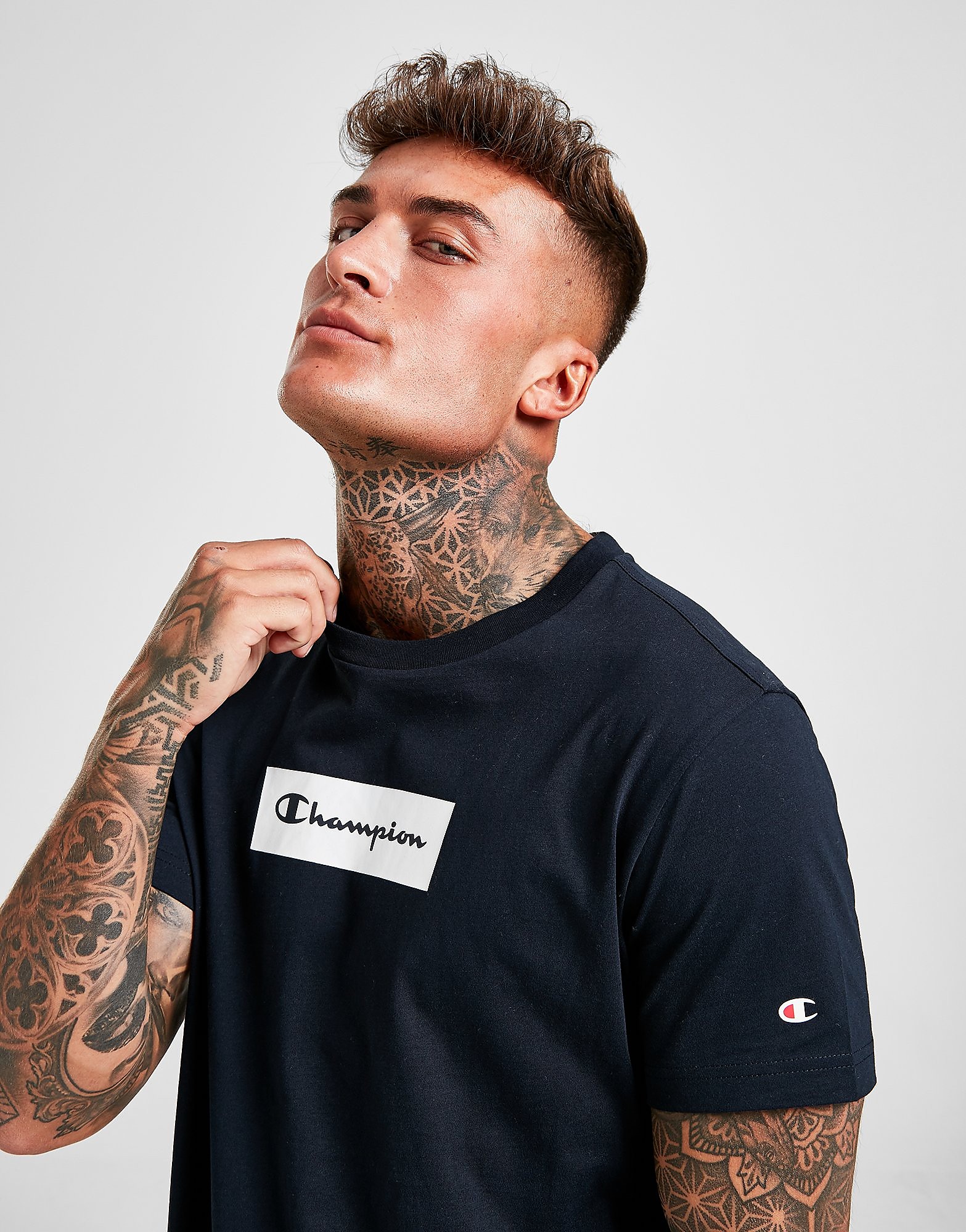 

Champion Tape T-Shirt - Only at JD - Navy - Mens, Navy