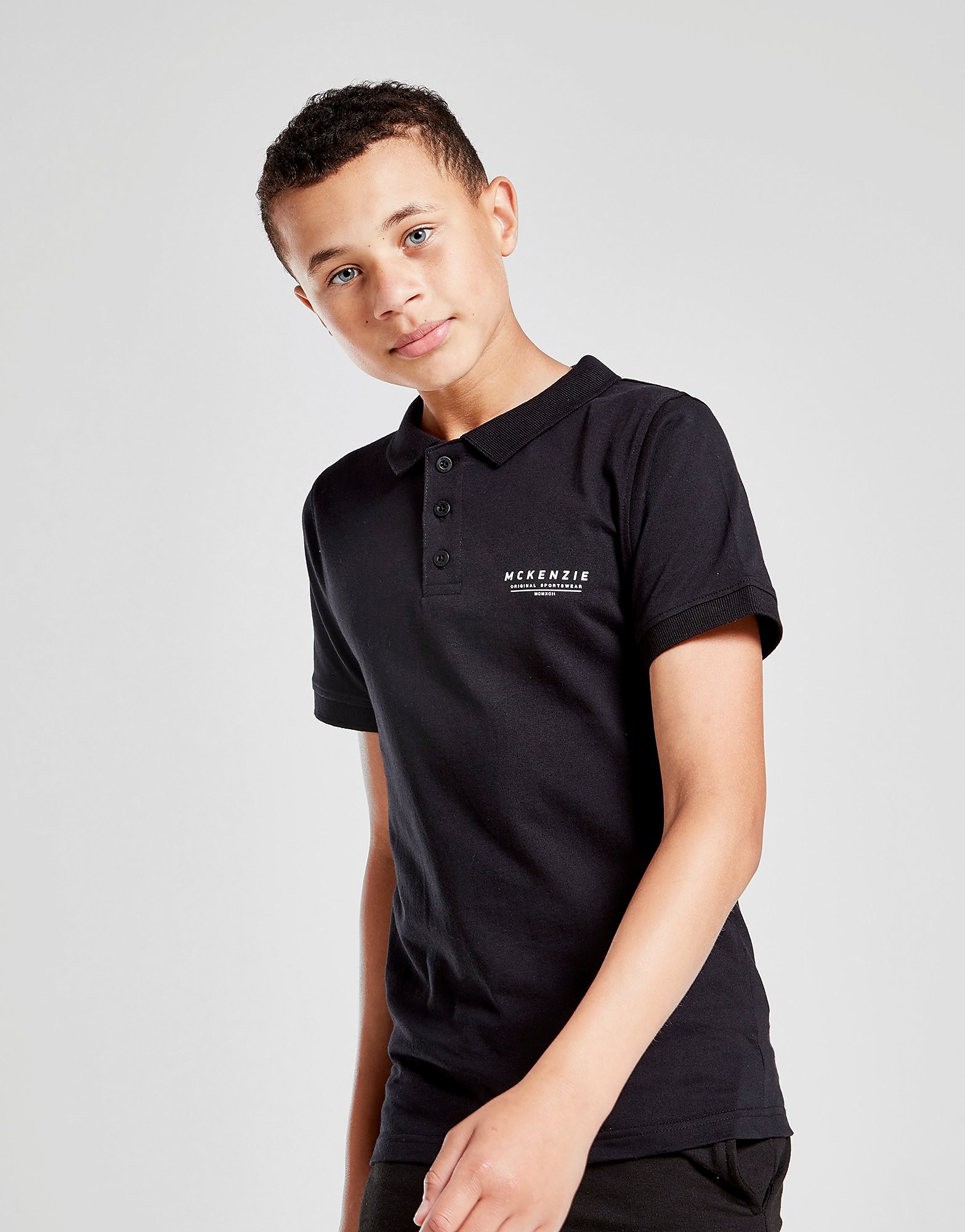 McKenzie Essential Polo Shirt Junior - Black - Kids, Black