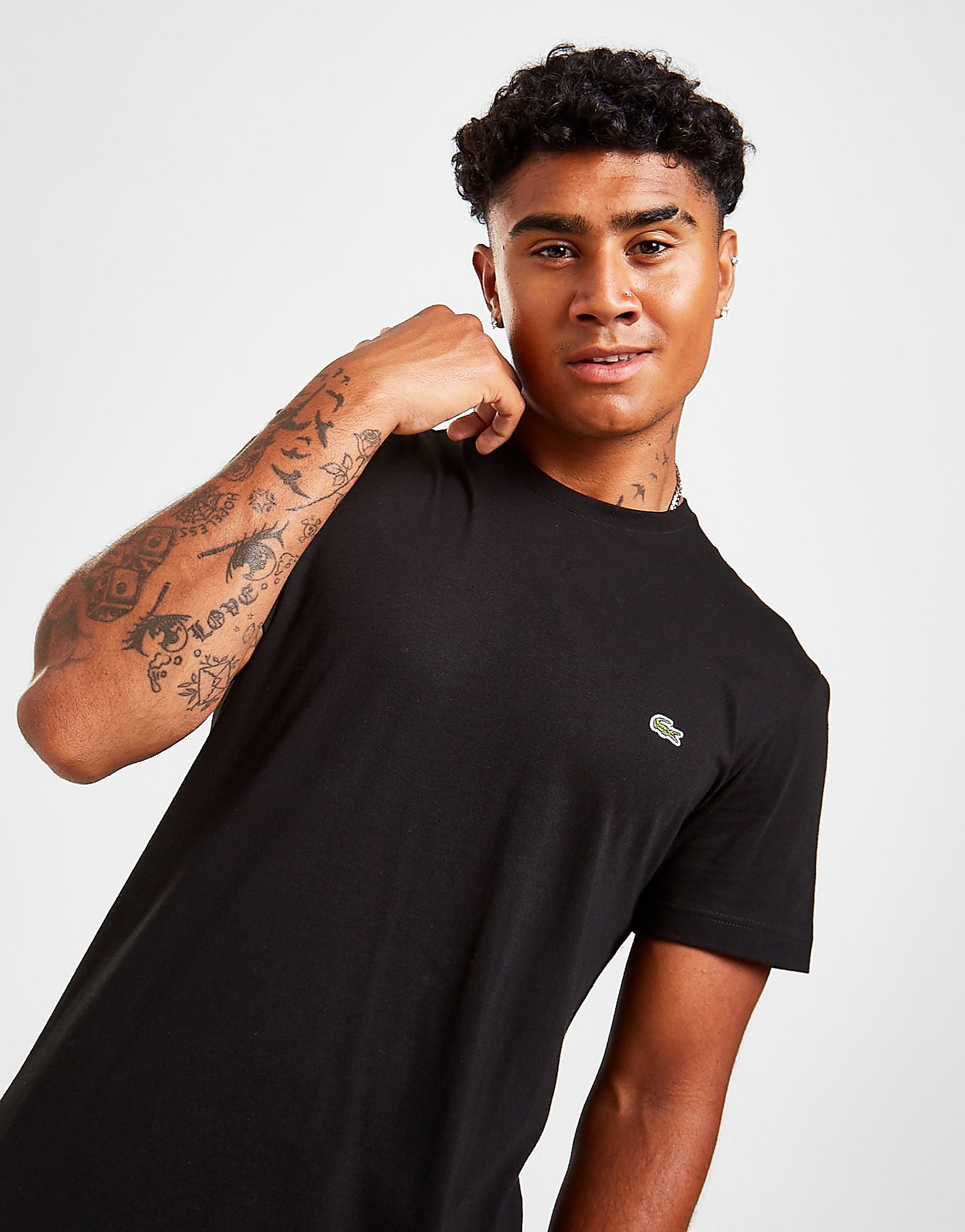 Lacoste Croc Logo T-Shirt - Only at JD - Black, Black