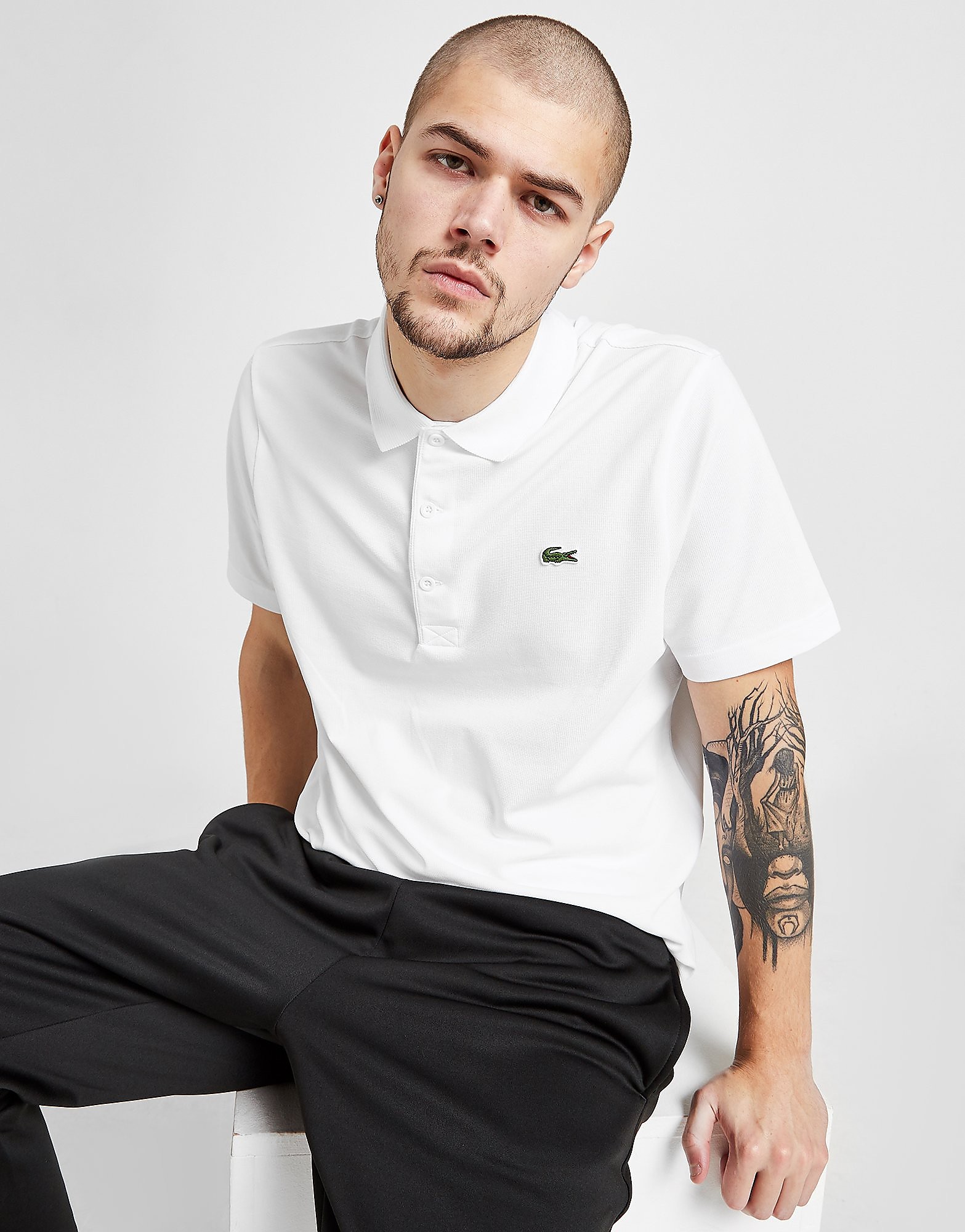 

Lacoste Alligator Polo Shirt - White/White - Mens, White/White