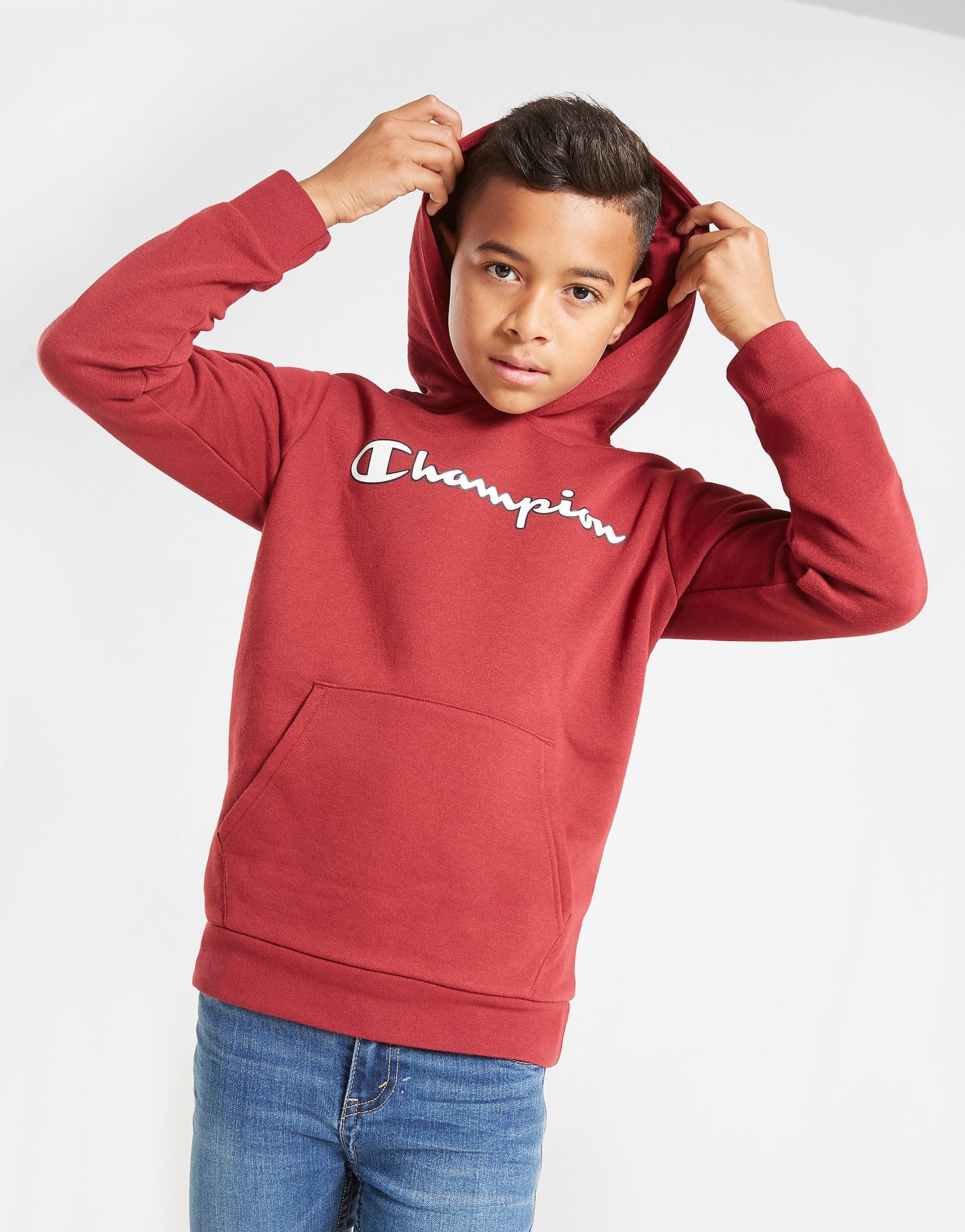 

Champion Legacy Overhead Fleece Hoodie Junior - Only at JD - Burgundy - Kids, Burgundy