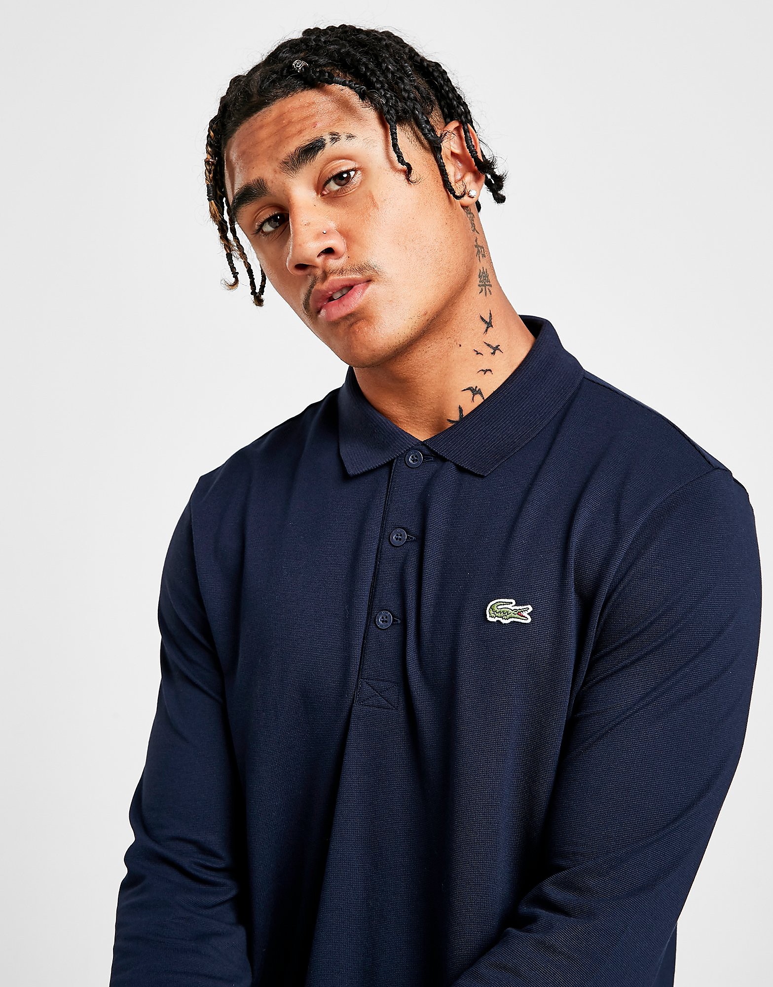 

Lacoste Core Long Sleeve Polo Shirt - Blue/Navy - Mens, Blue/Navy