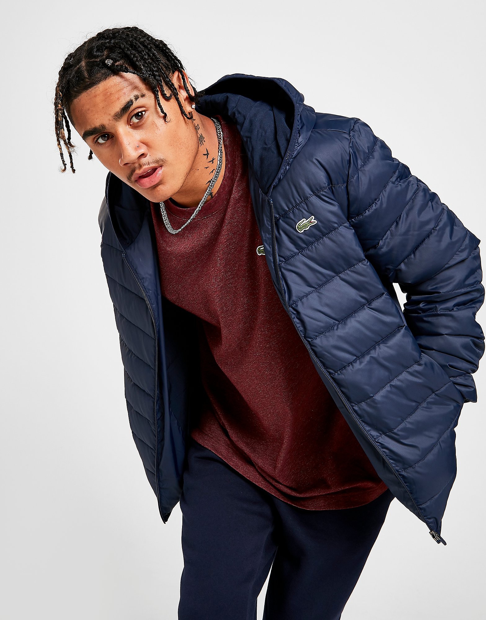 Lacoste Bubble Jacket - Navy - Mens, Navy