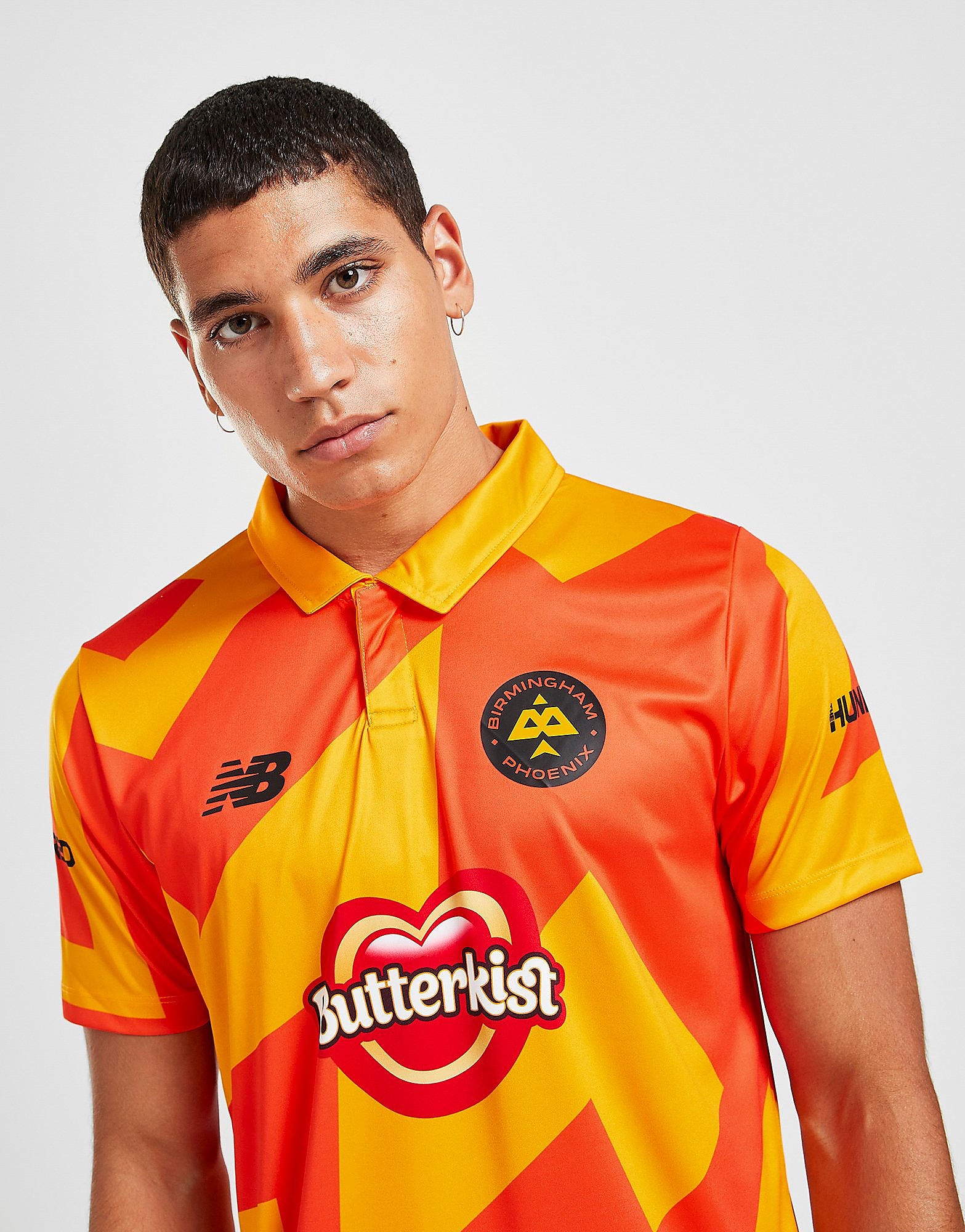 

New Balance The Hundred Birmingham Phoenix Shirt - Orange - Mens, Orange