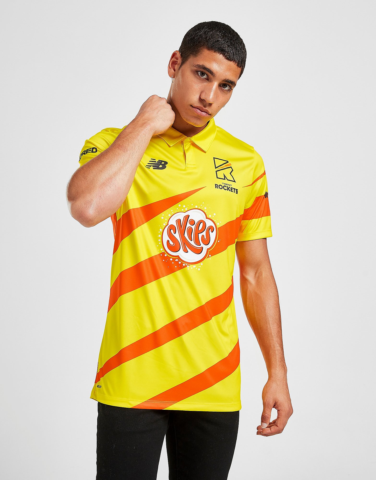 

New Balance The Hundred Trent Rockets Shirt - Yellow - Mens, Yellow