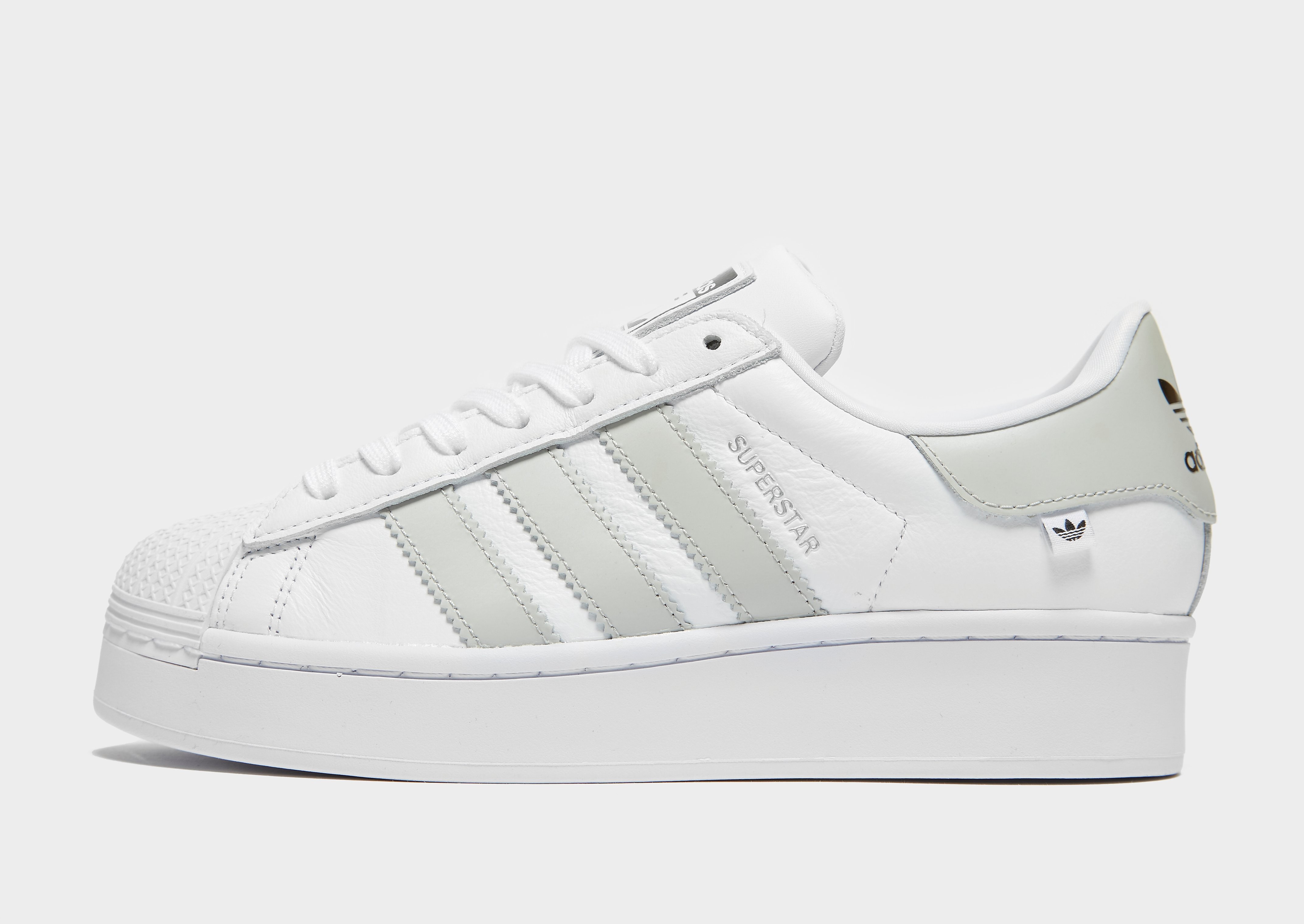 

adidas Originals Superstar Bold Women's - Only at JD - White/Grey, White/Grey
