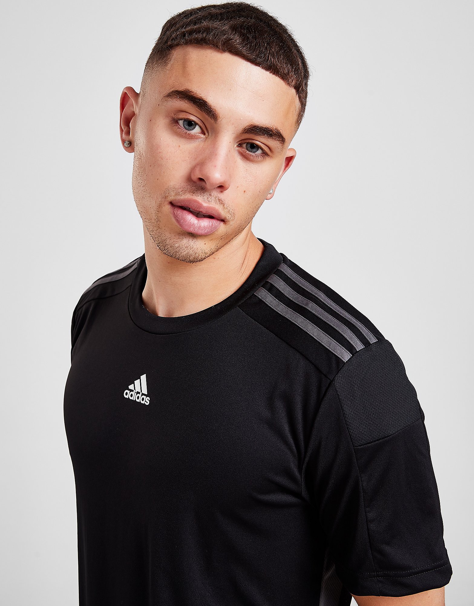 

adidas Match Football T-Shirt - Only at JD - BLACK - Mens, BLACK