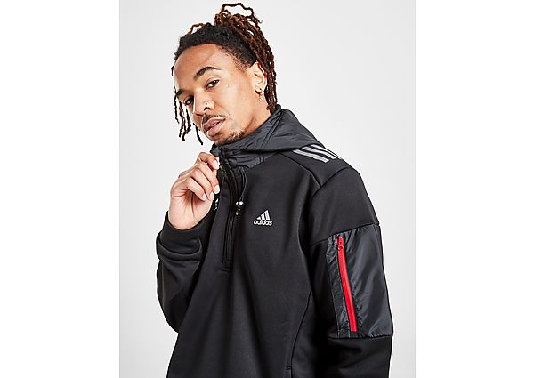 adidas Sweat à Capuche Tech 1/2 Zippé Homme
