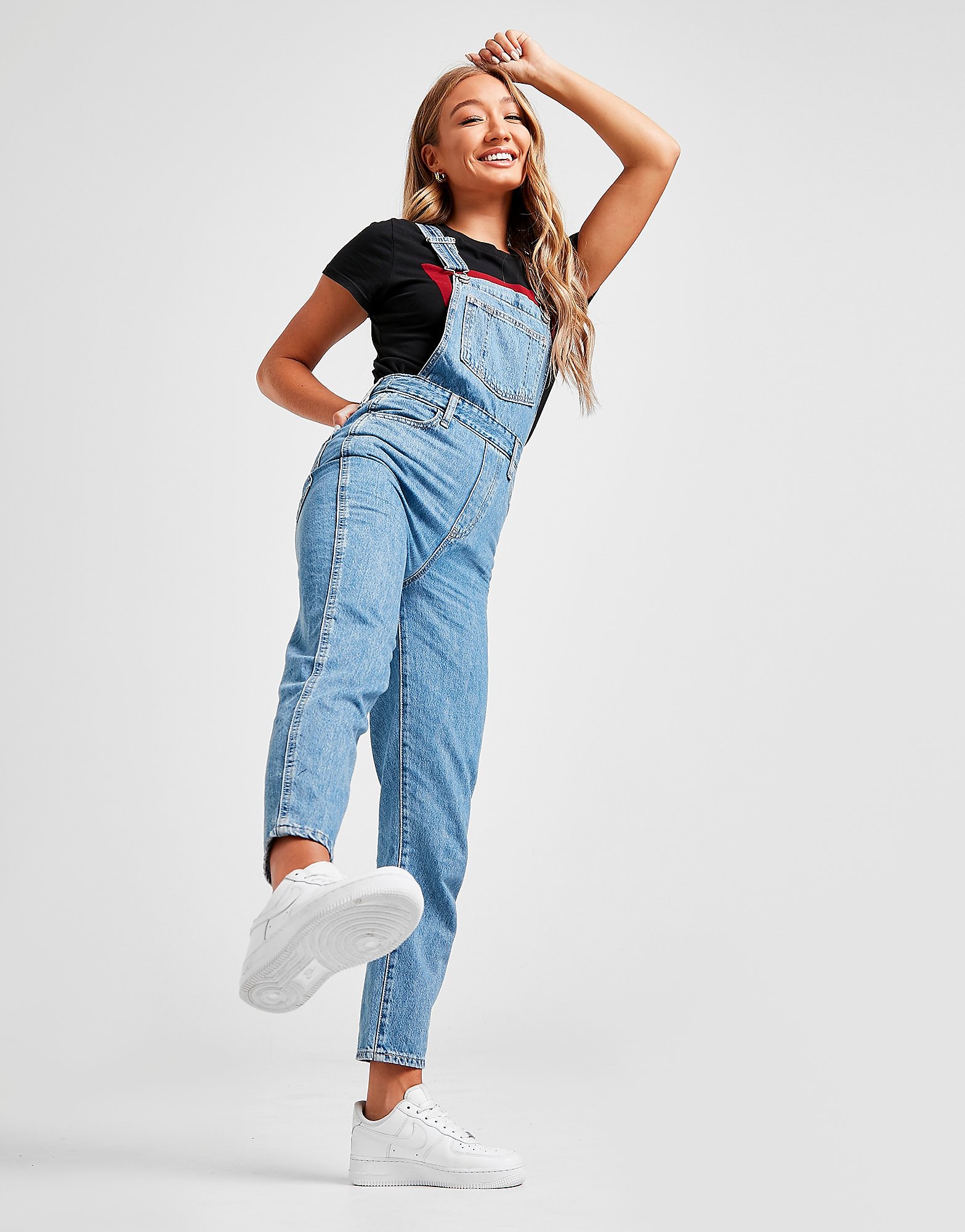 

Levis Tapered Dungarees - Blue - Womens, Blue