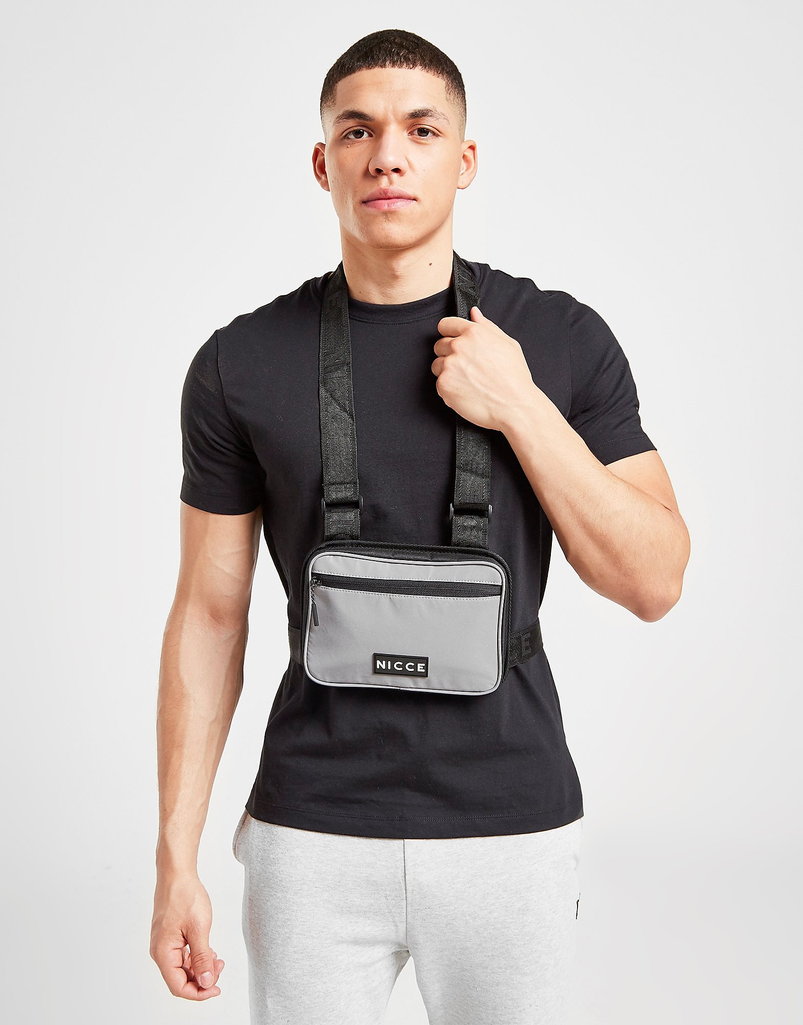 

Nicce Finess Crossbody Bag - Silver - Mens, Silver