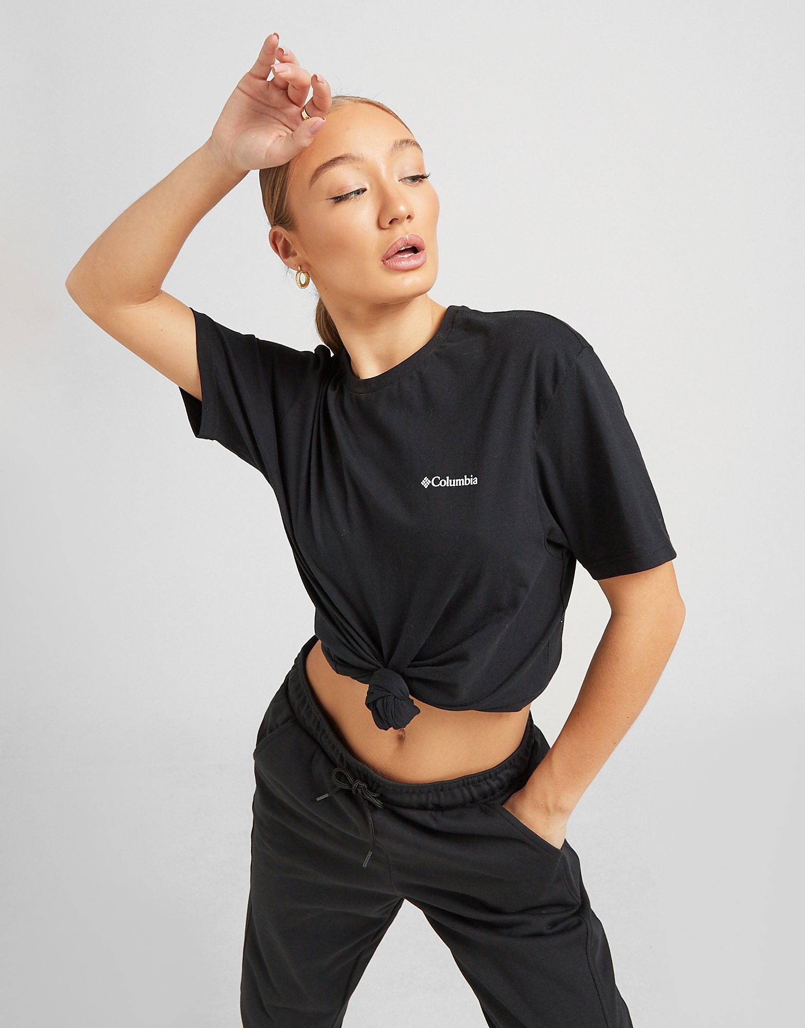 

Columbia Box Logo Boyfriend T-Shirt - Black/White - Womens, Black/White