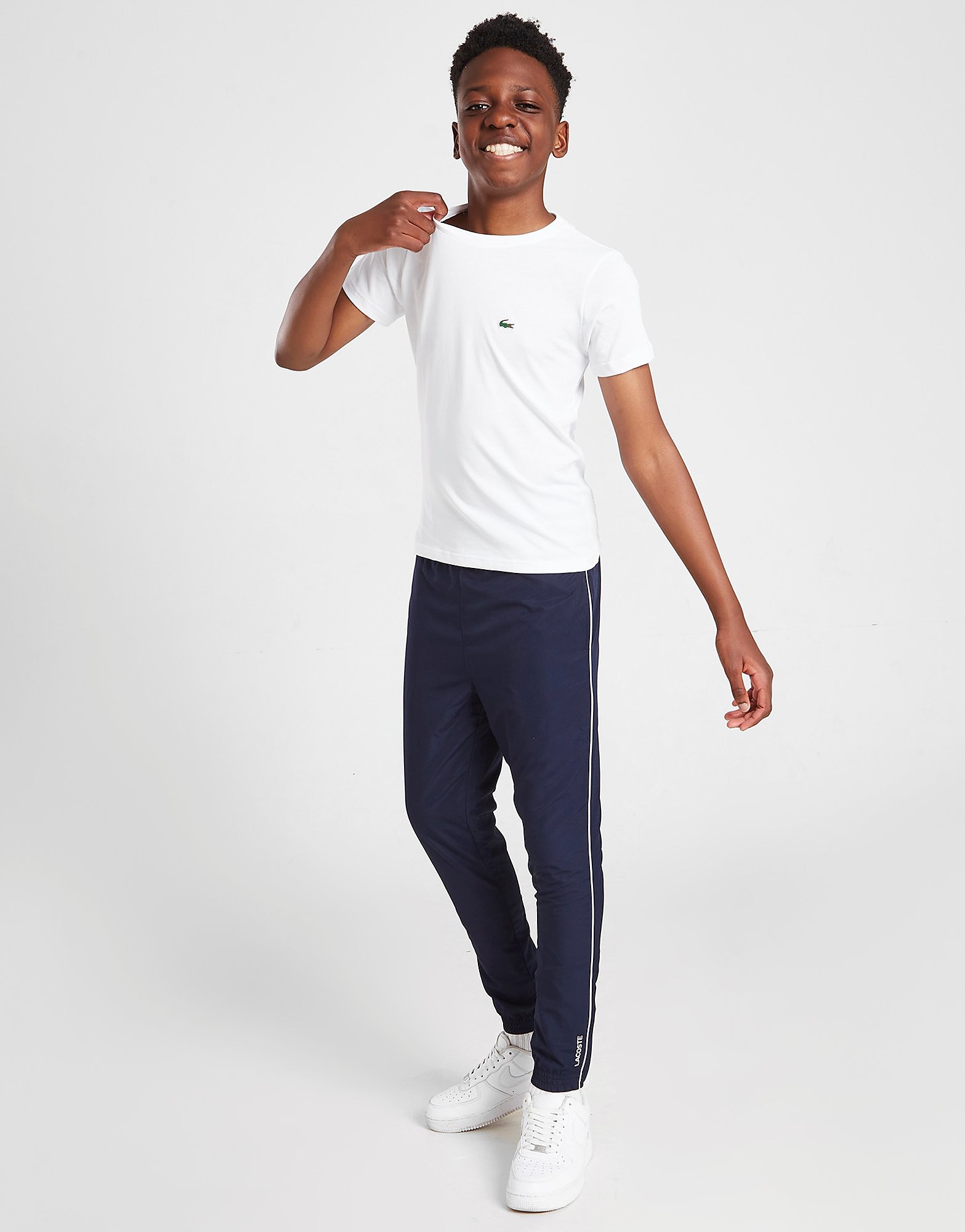 

Lacoste Piping Detail Woven Track Pants Junior - Navy - Kids, Navy