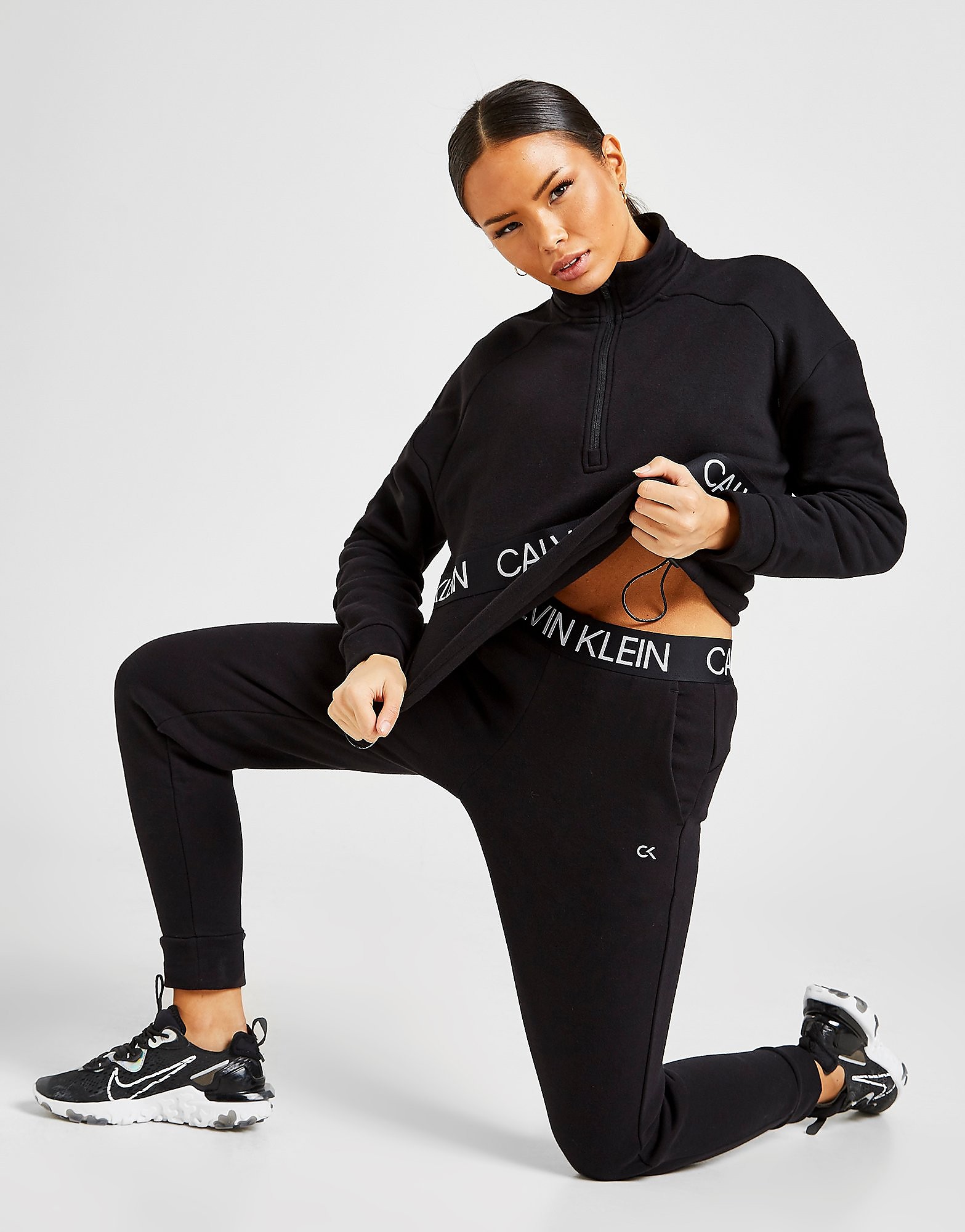 

Calvin Klein Performance Tape Fleece Joggers - Only at JD - Black - Womens, Black