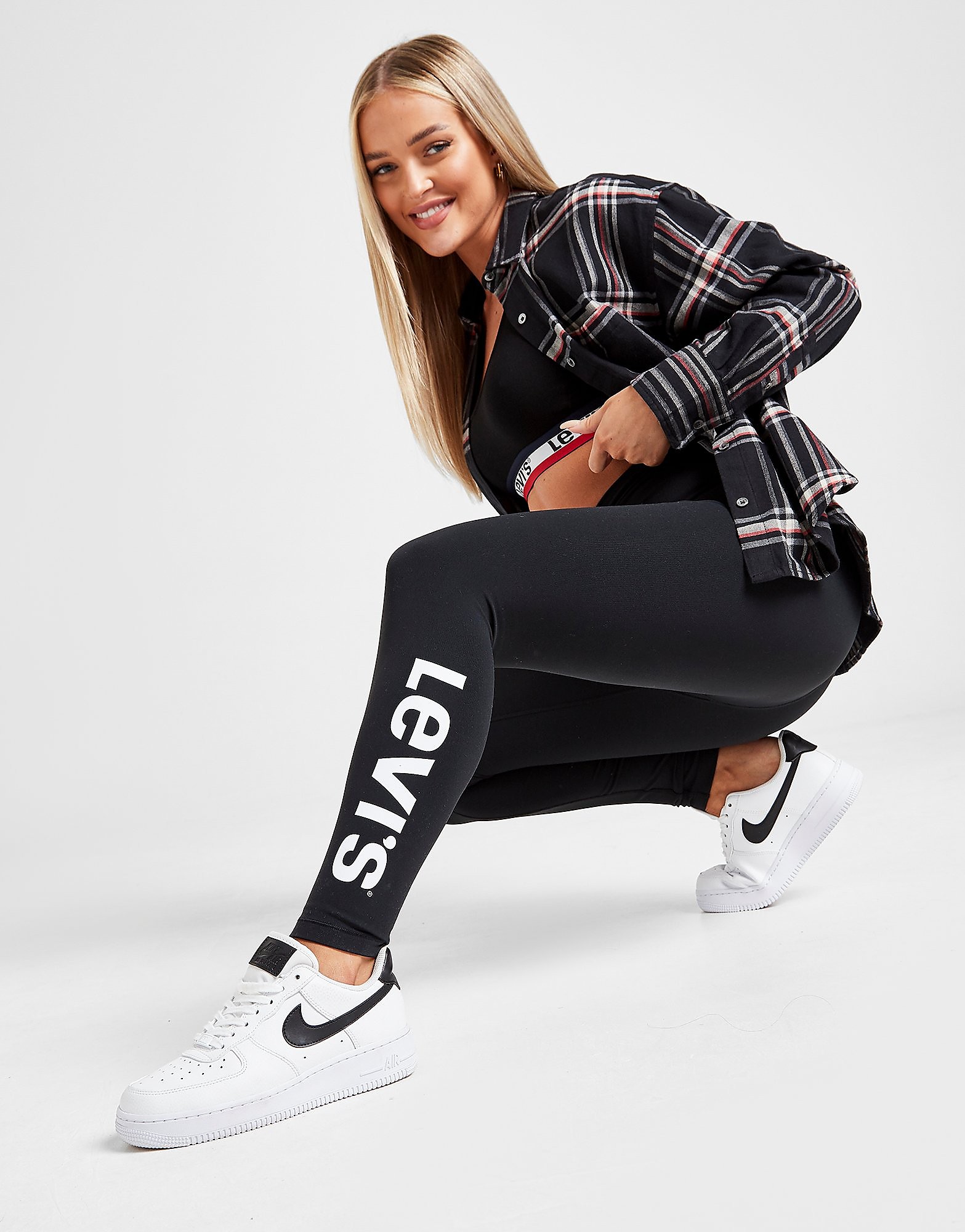 

Levis Logo Leggings - Black/White - Womens, Black/White
