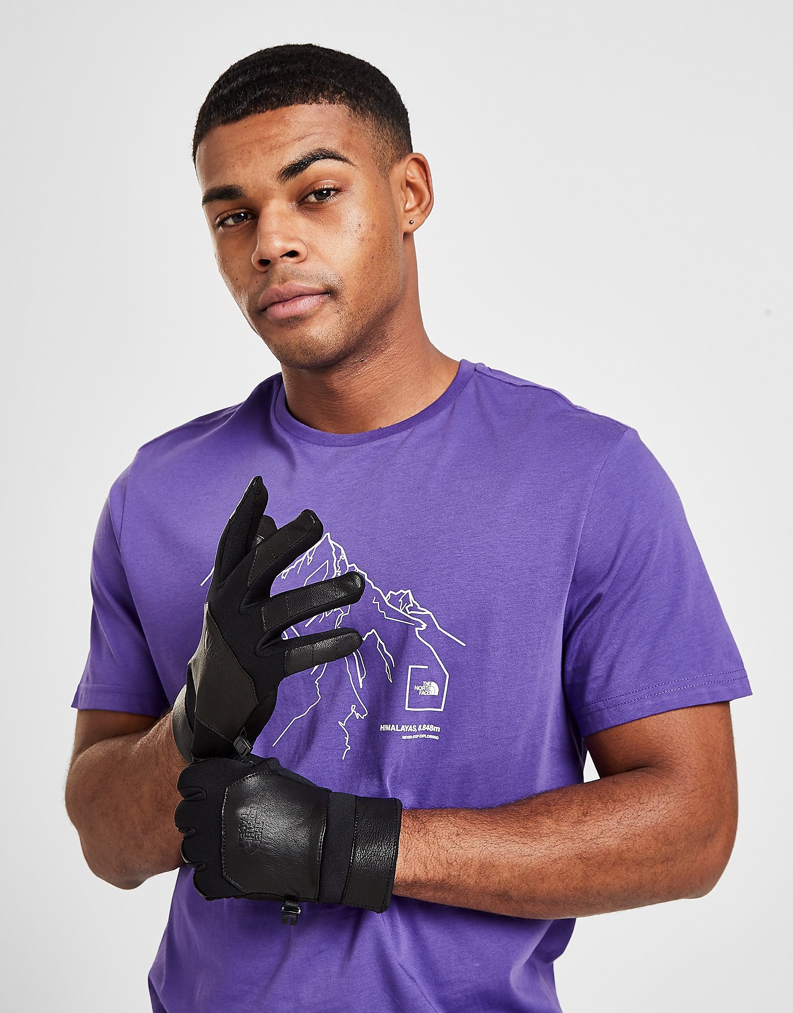 

The North Face Etip Leather Gloves - Black - Womens, Black