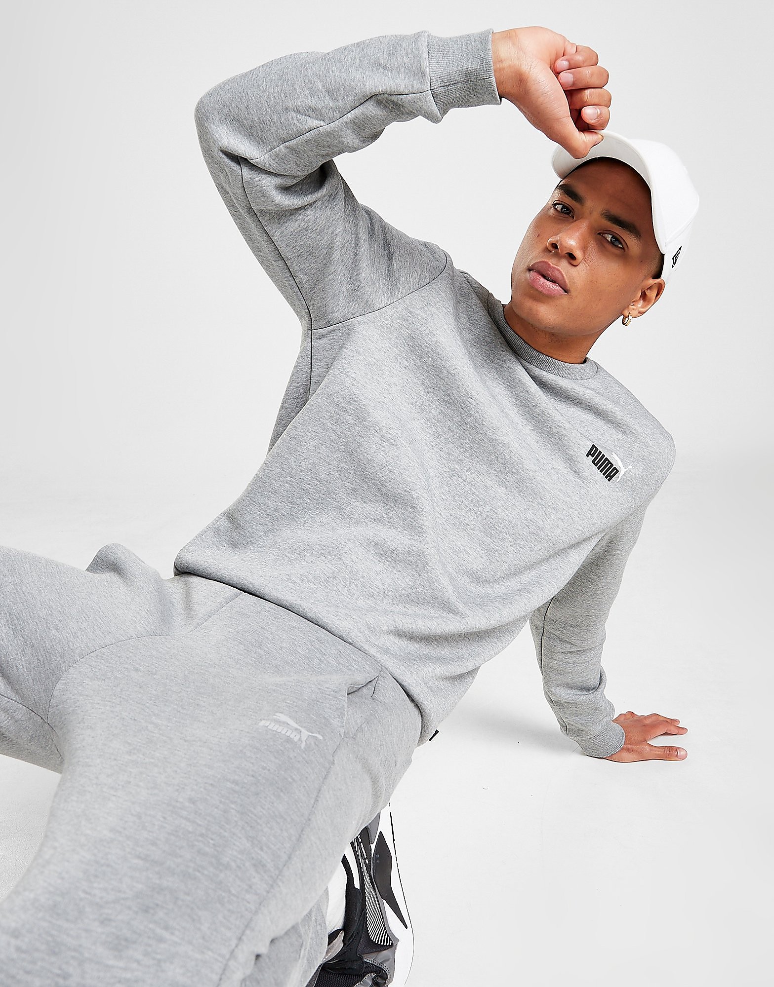 

Puma Core Small Logo Crew Sweatshirt - Grey - Mens, Grey