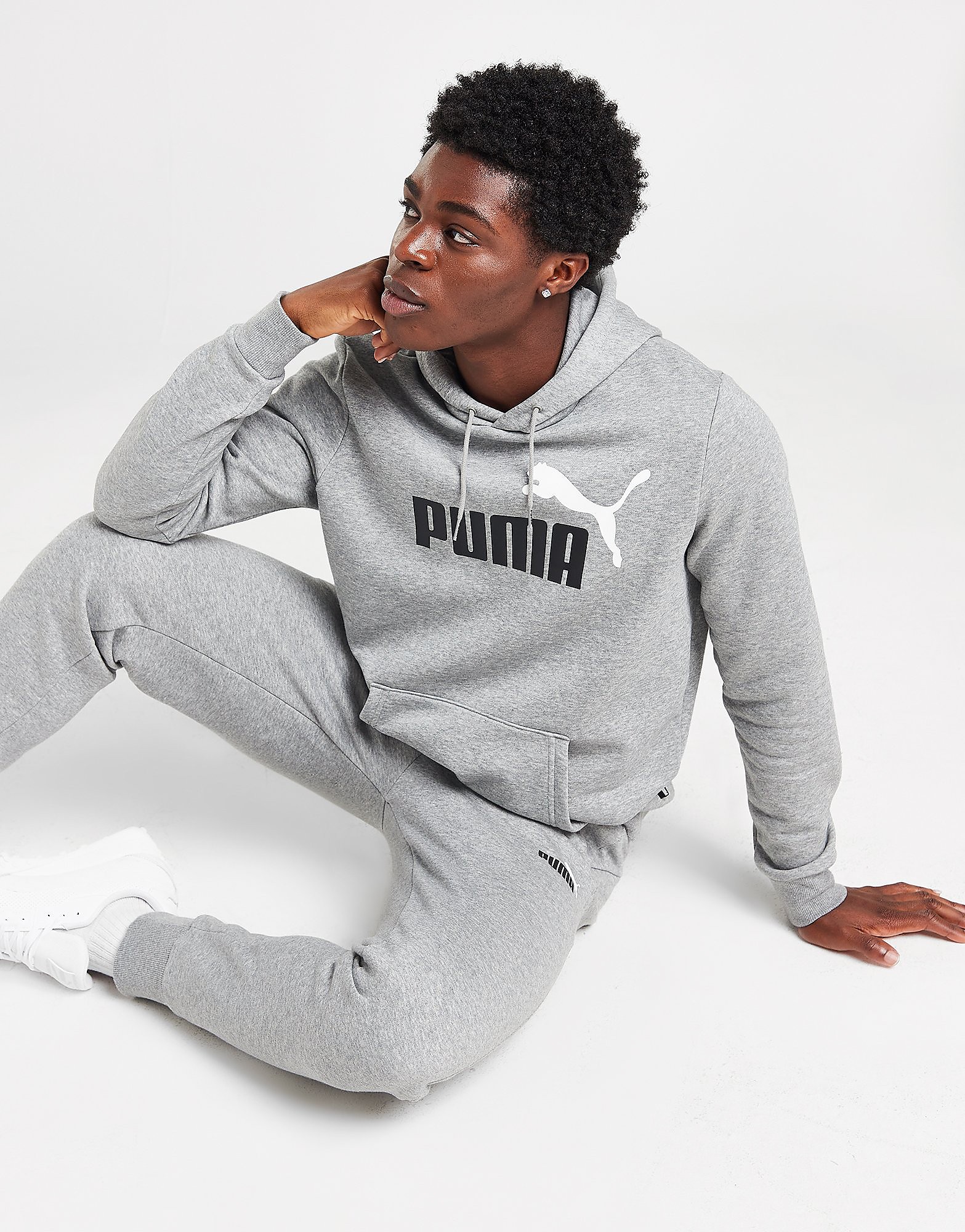 

Puma Core Logo Overhead Hoodie - Grey - Mens, Grey