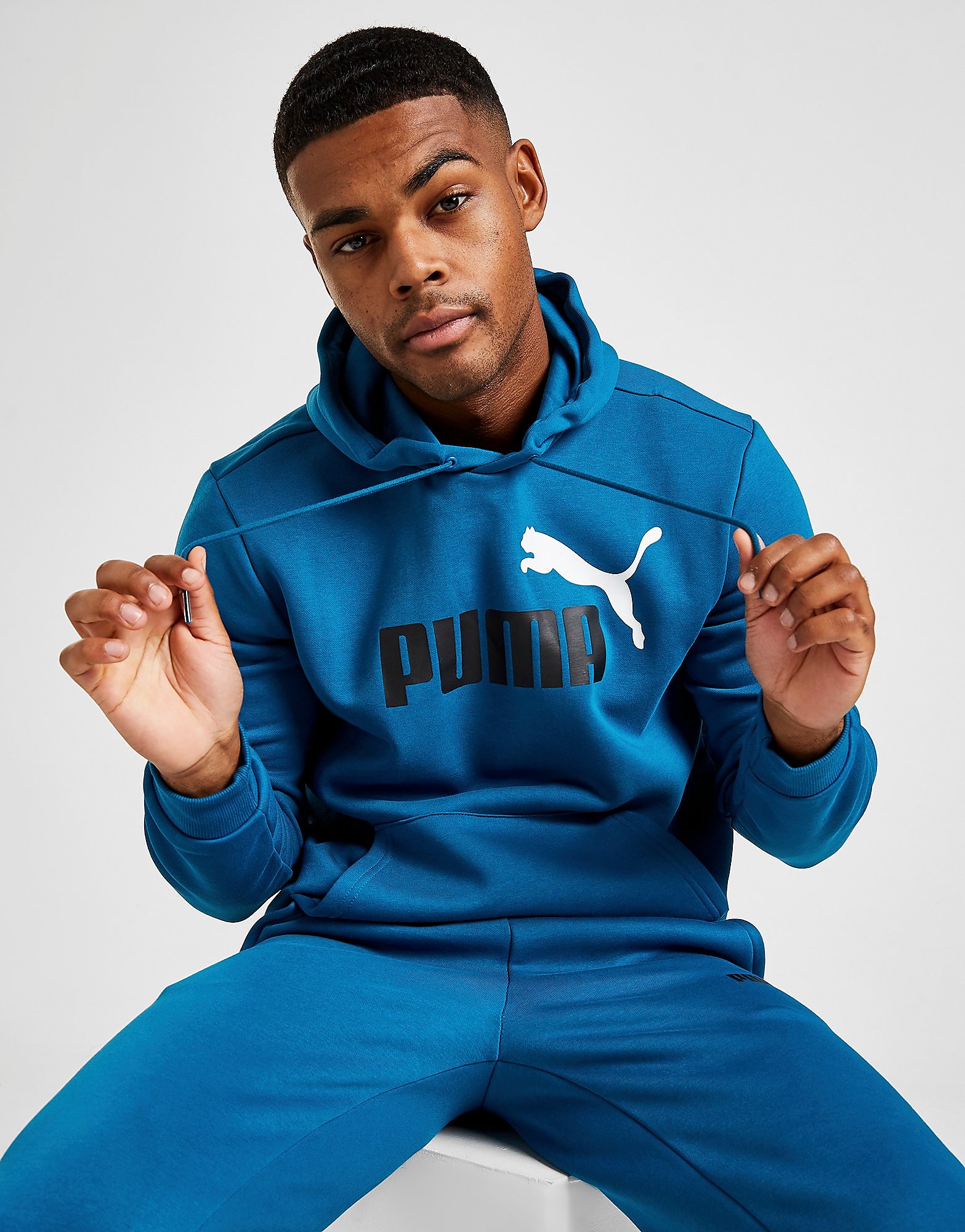 

Puma Core Logo Overhead Hoodie - Blue - Mens, Blue