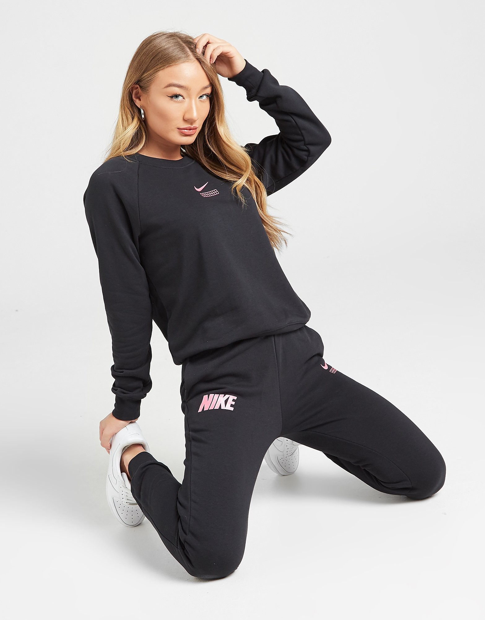 

Nike Grid Fleece Joggers - Only at JD - Black/Pink - Womens, Black/Pink