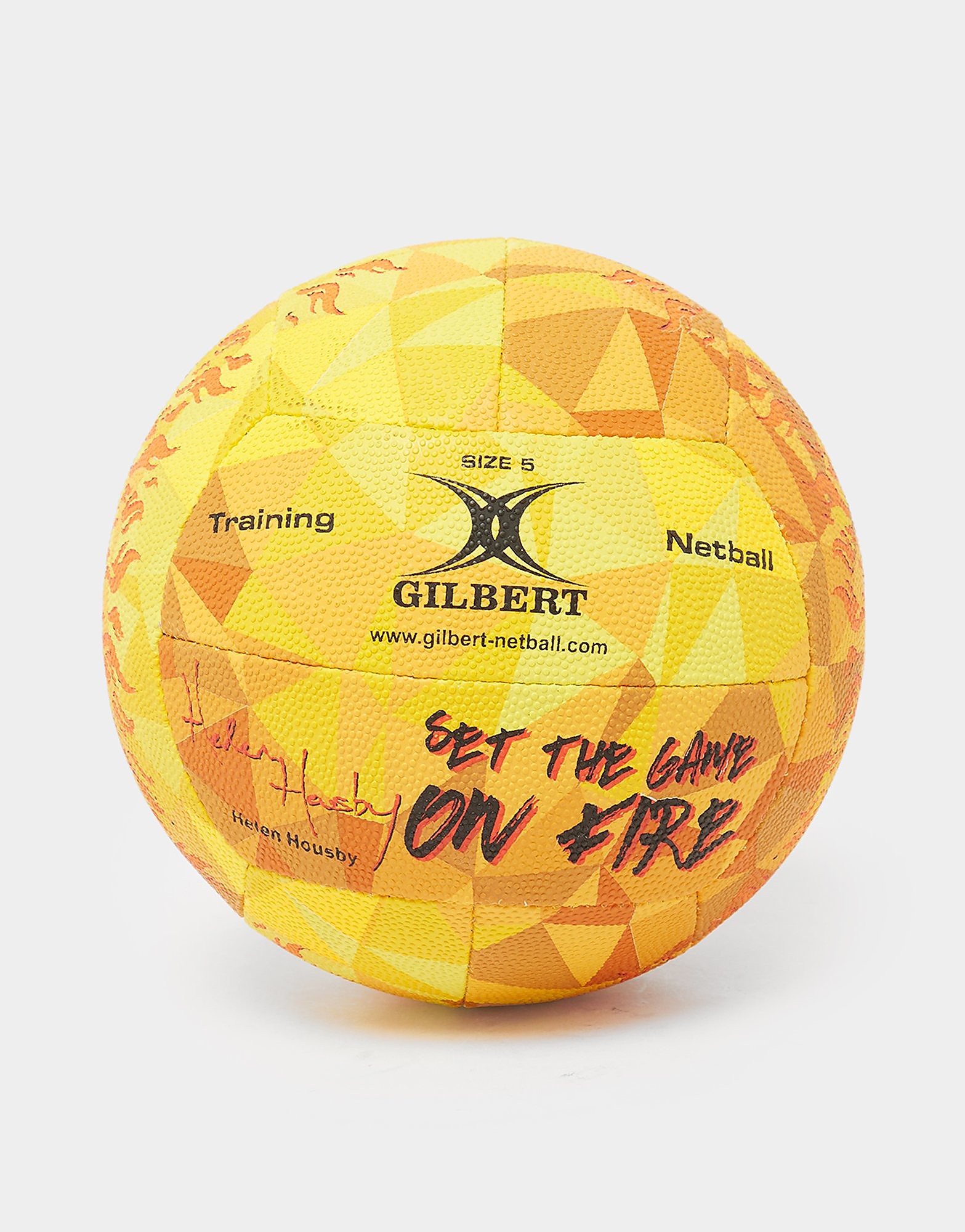 

Gilbert Helen Housby Signature Netball - Yellow - Womens, Yellow